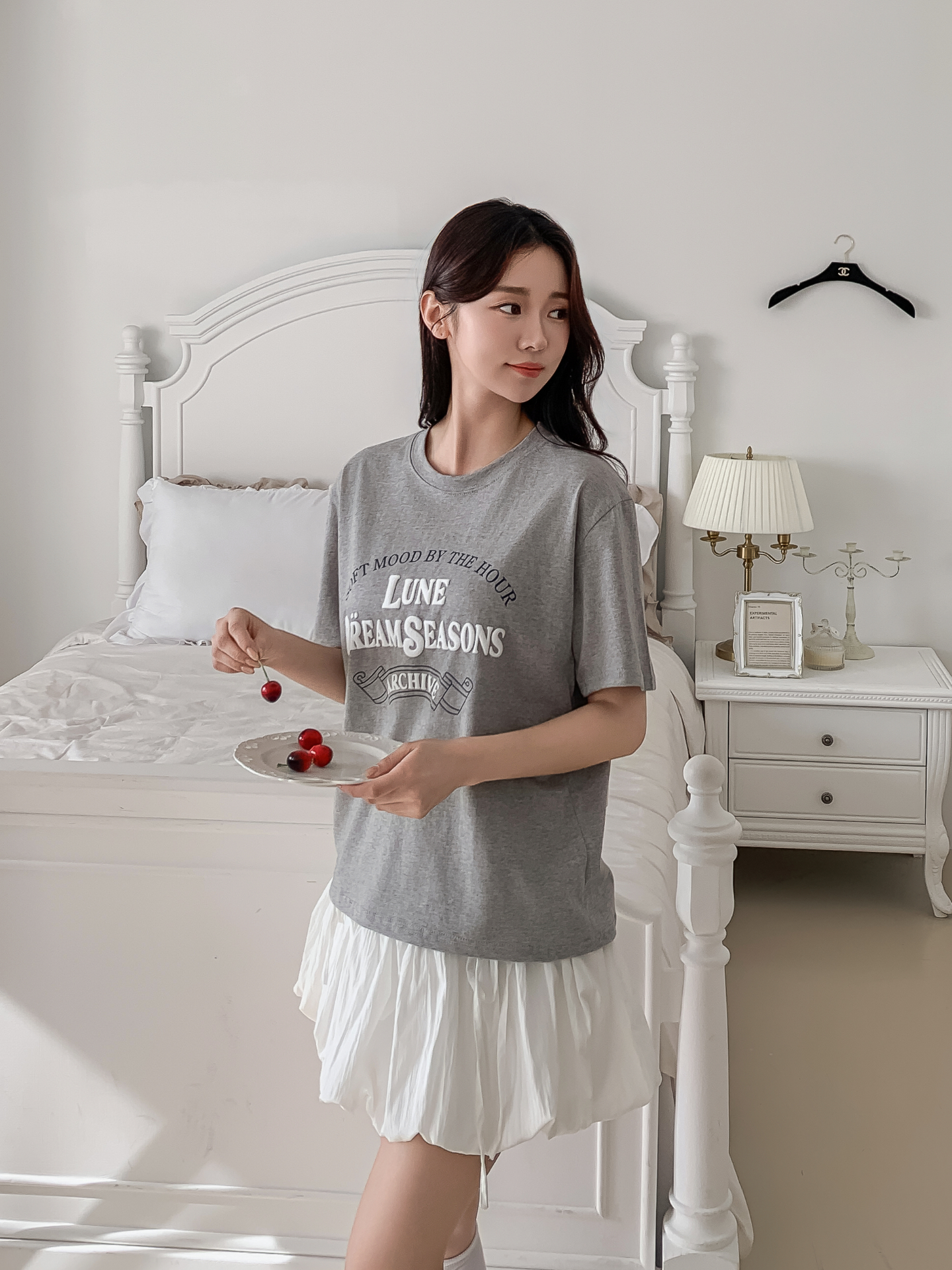 コットンラウンドネック半袖レタリングTシャツ | 詳細画像16