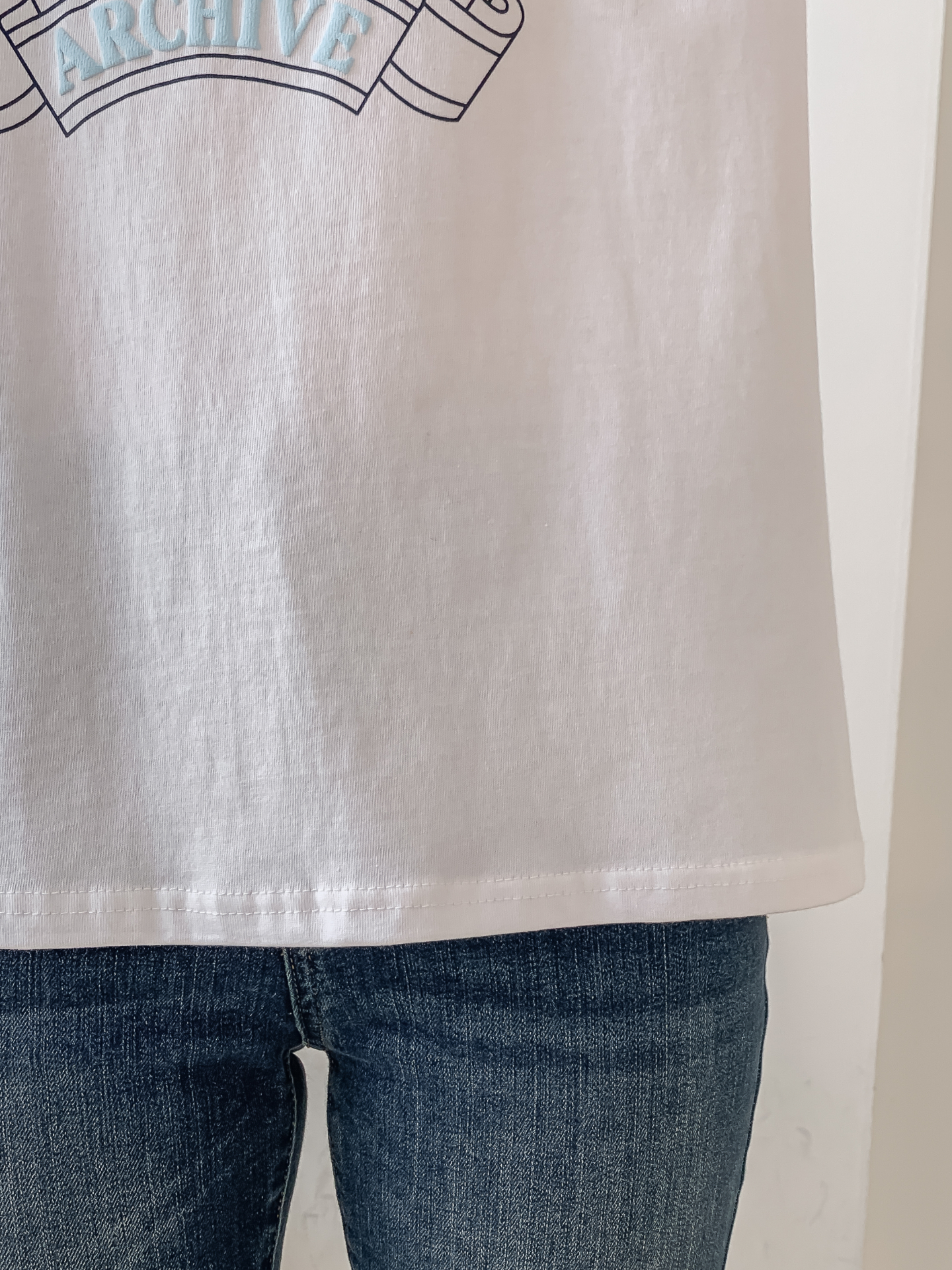 コットンラウンドネック半袖レタリングTシャツ | 詳細画像27