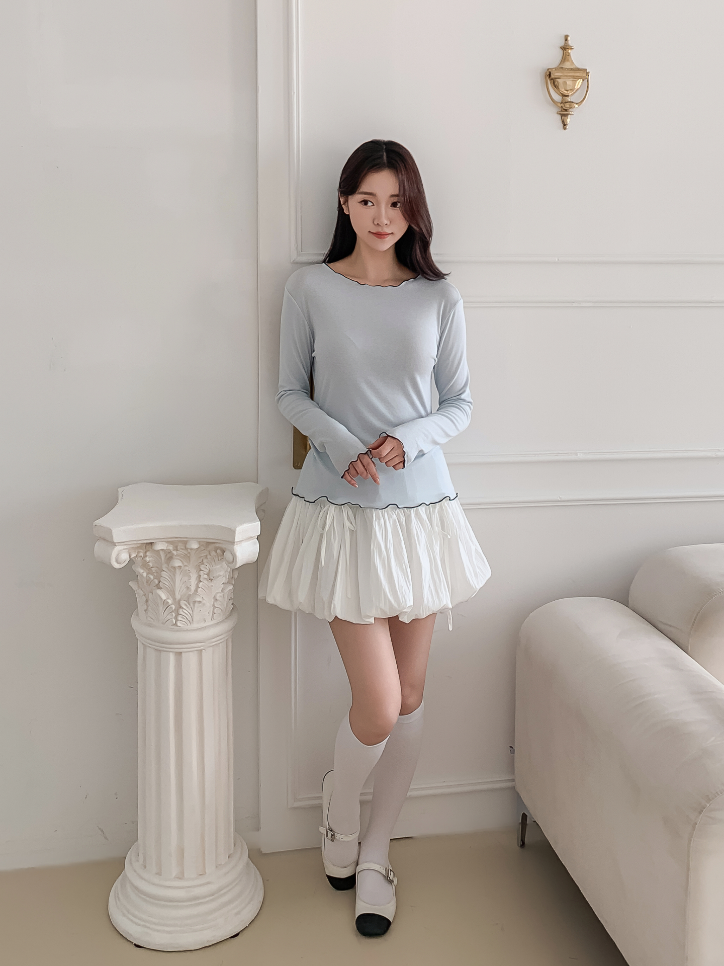 カット長袖無地Tシャツ | 詳細画像11