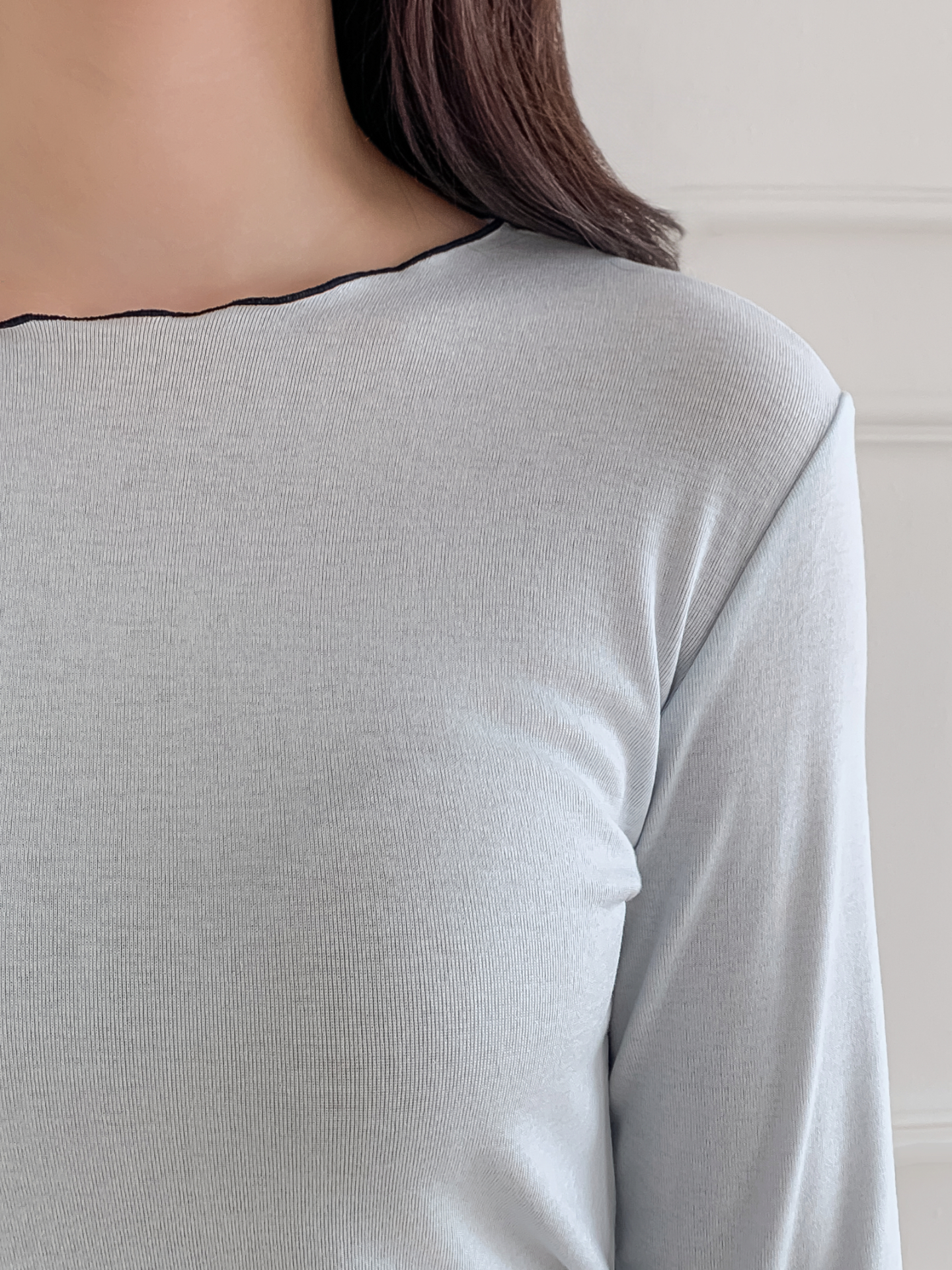 カット長袖無地Tシャツ | 詳細画像14