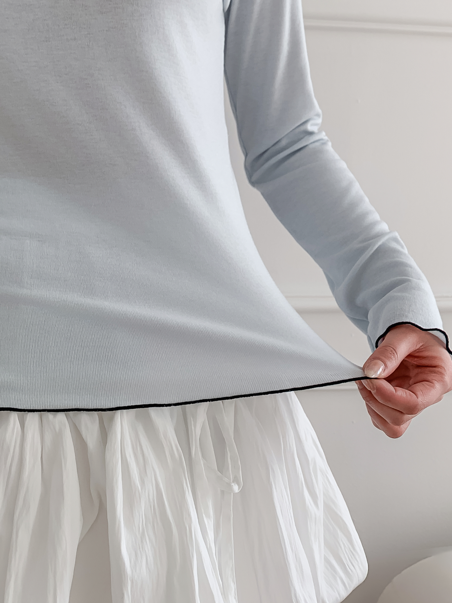 カット長袖無地Tシャツ | 詳細画像17