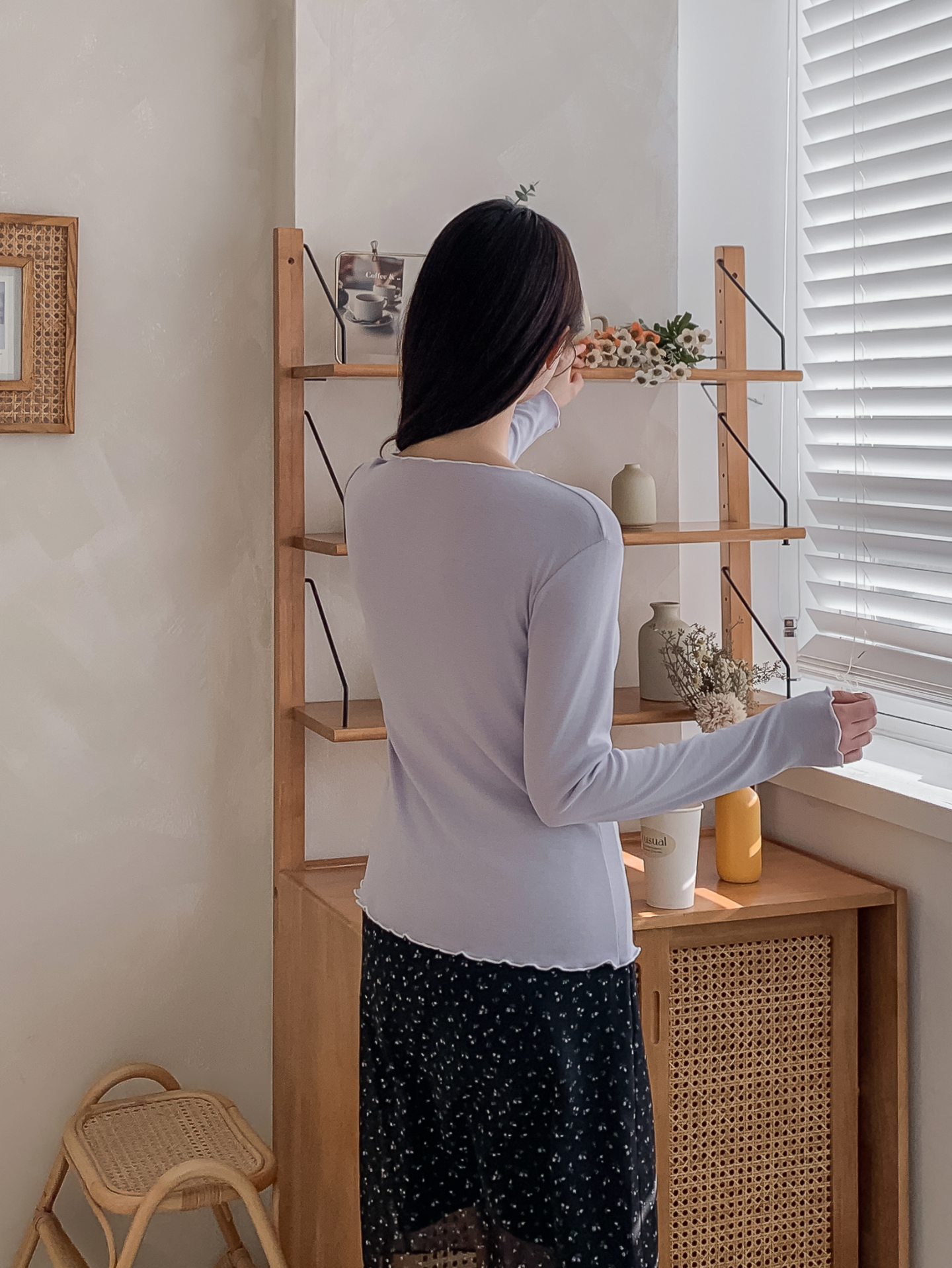 カット長袖無地Tシャツ | 詳細画像27