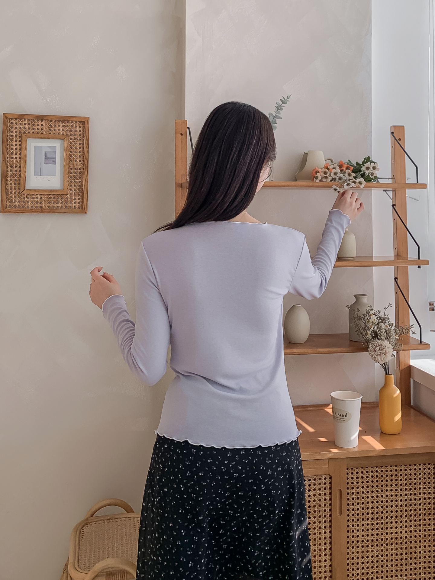 カット長袖無地Tシャツ | 詳細画像28