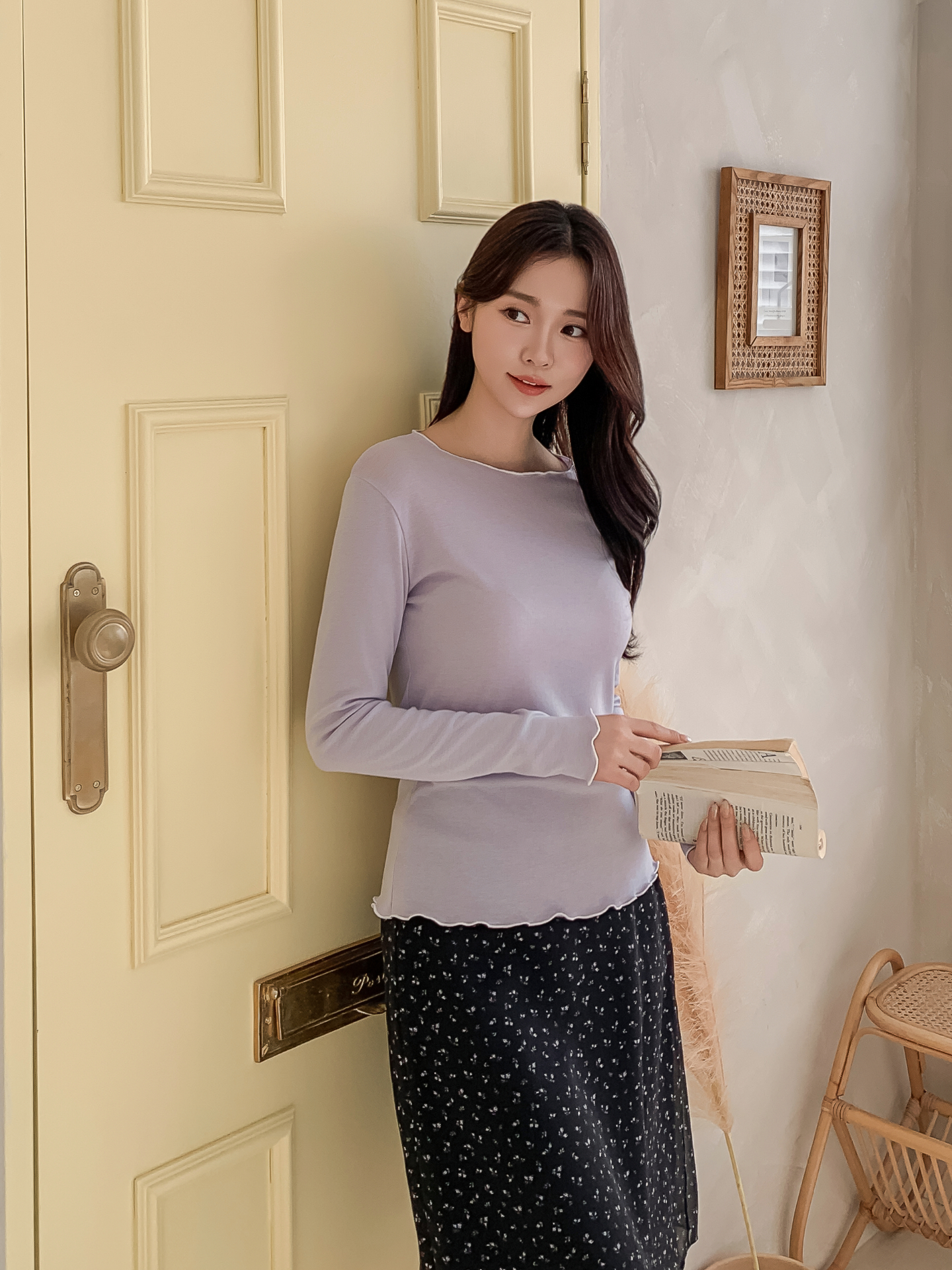 カット長袖無地Tシャツ | 詳細画像33