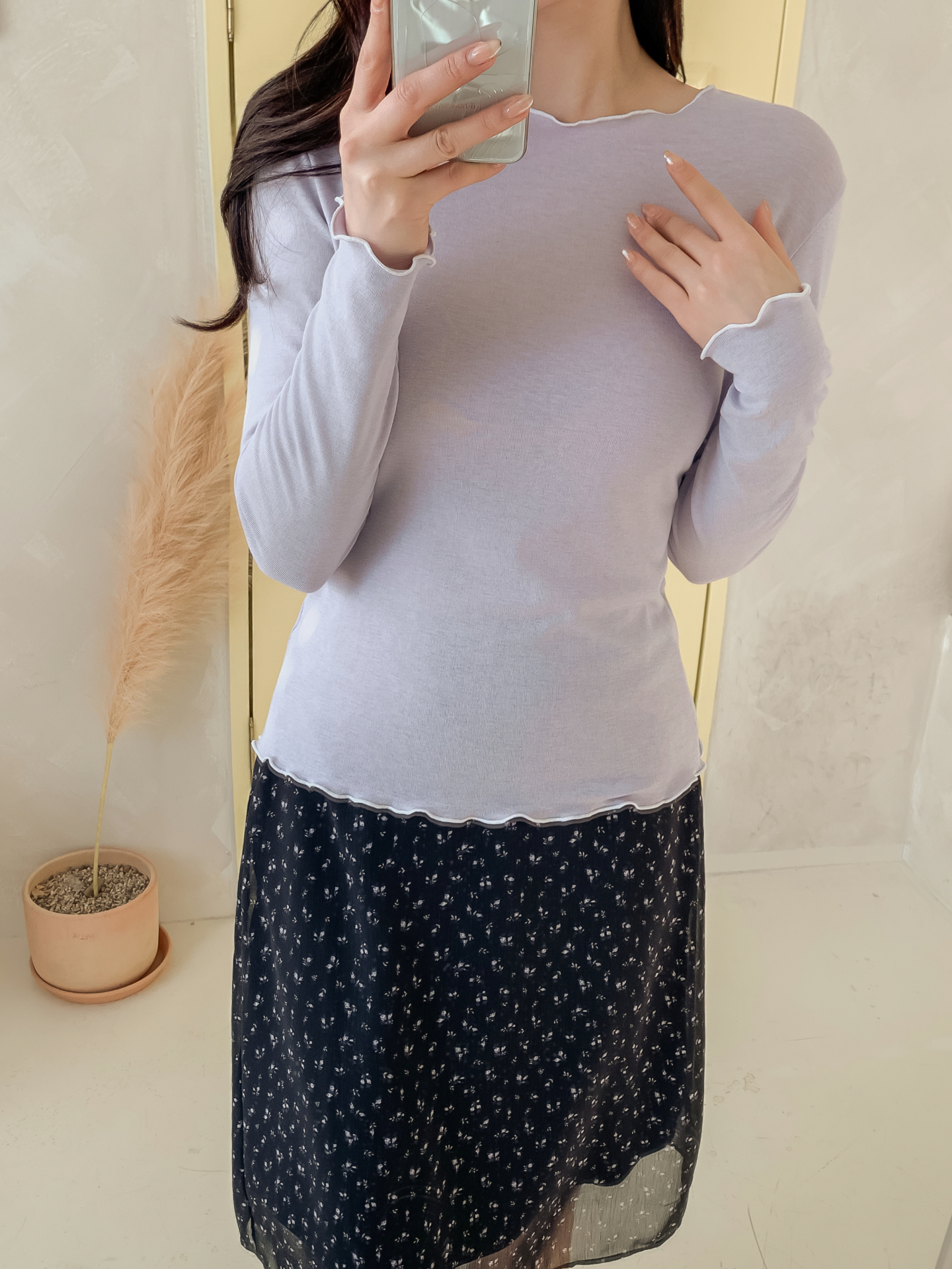 カット長袖無地Tシャツ | 詳細画像38