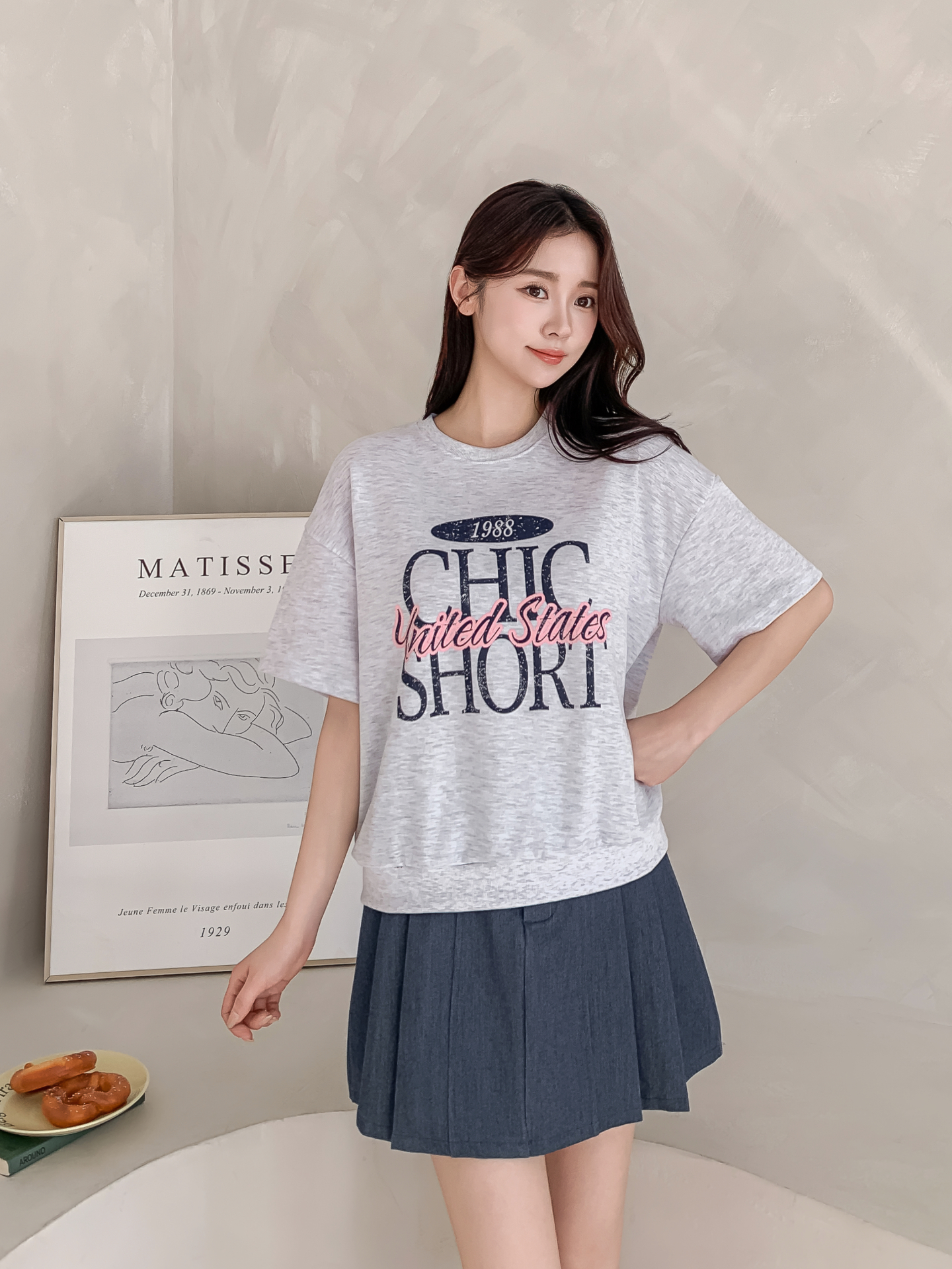 ルーズ半袖プリントスウェット | 詳細画像9