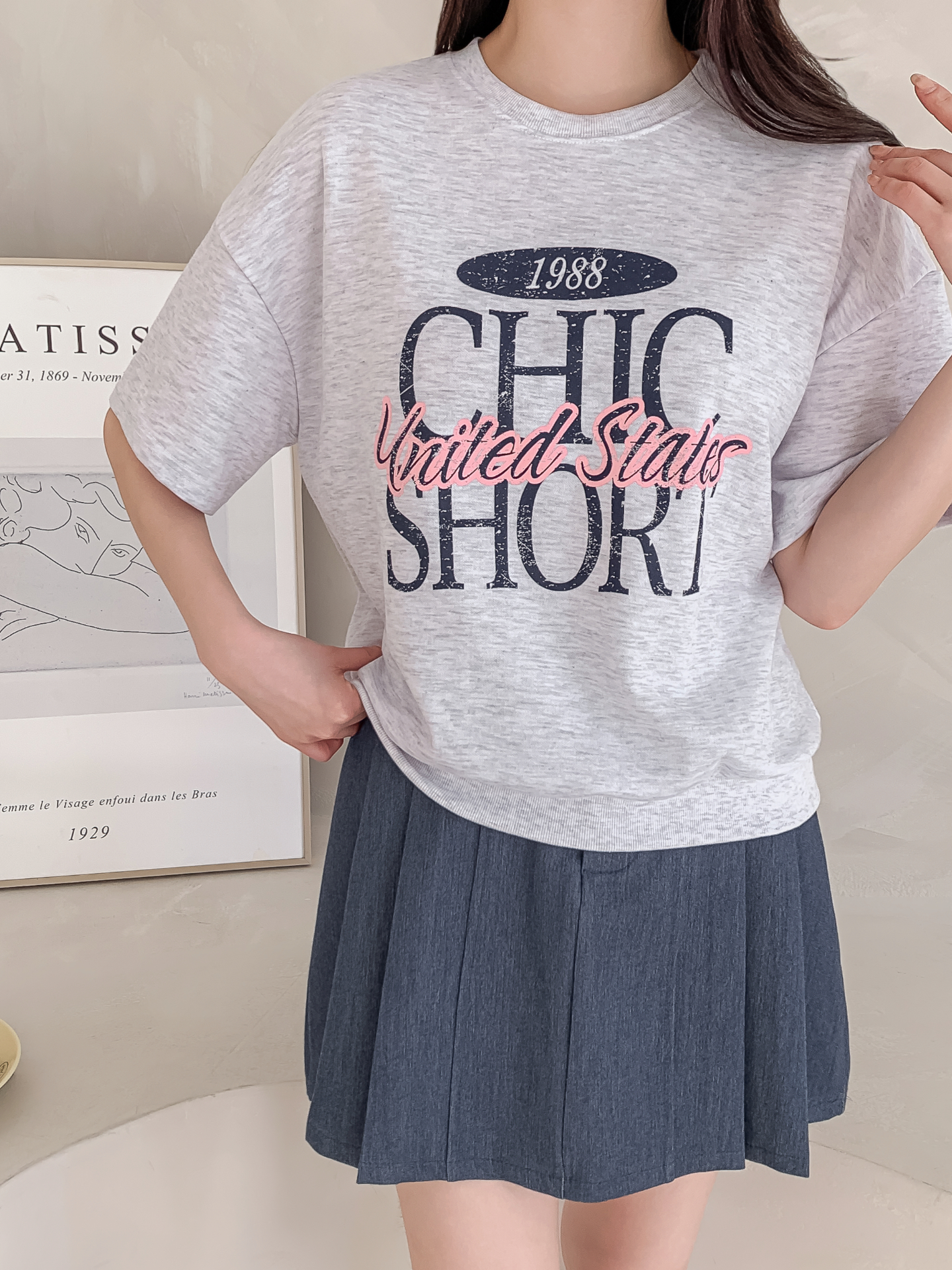 ルーズ半袖プリントスウェット | 詳細画像10