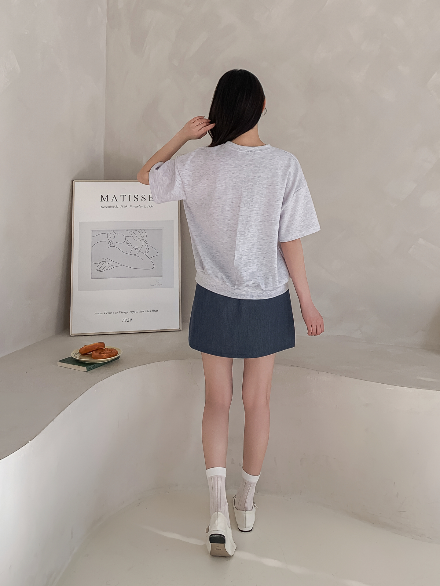 ルーズ半袖プリントスウェット | 詳細画像3