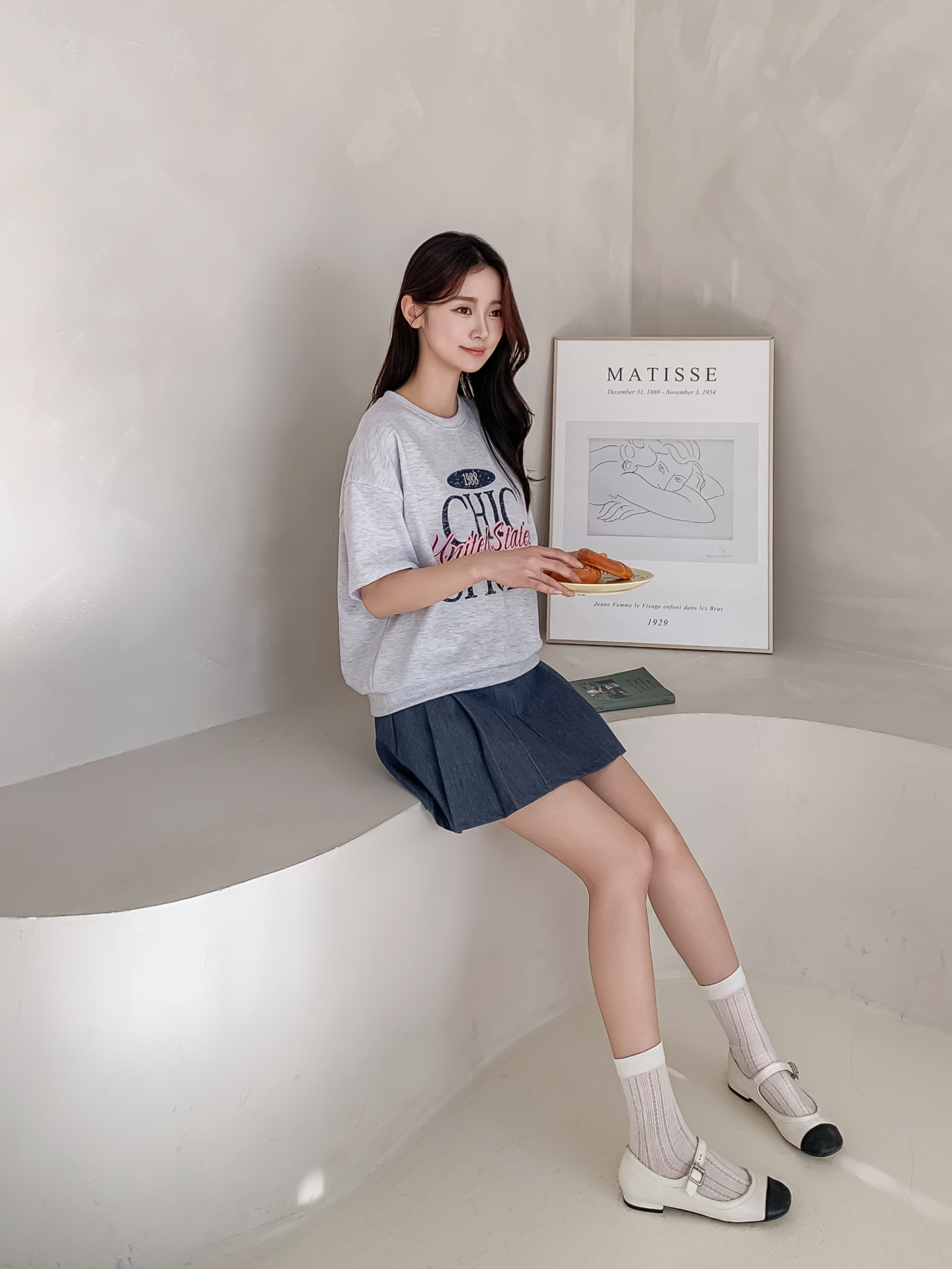 ルーズ半袖プリントスウェット | 詳細画像5