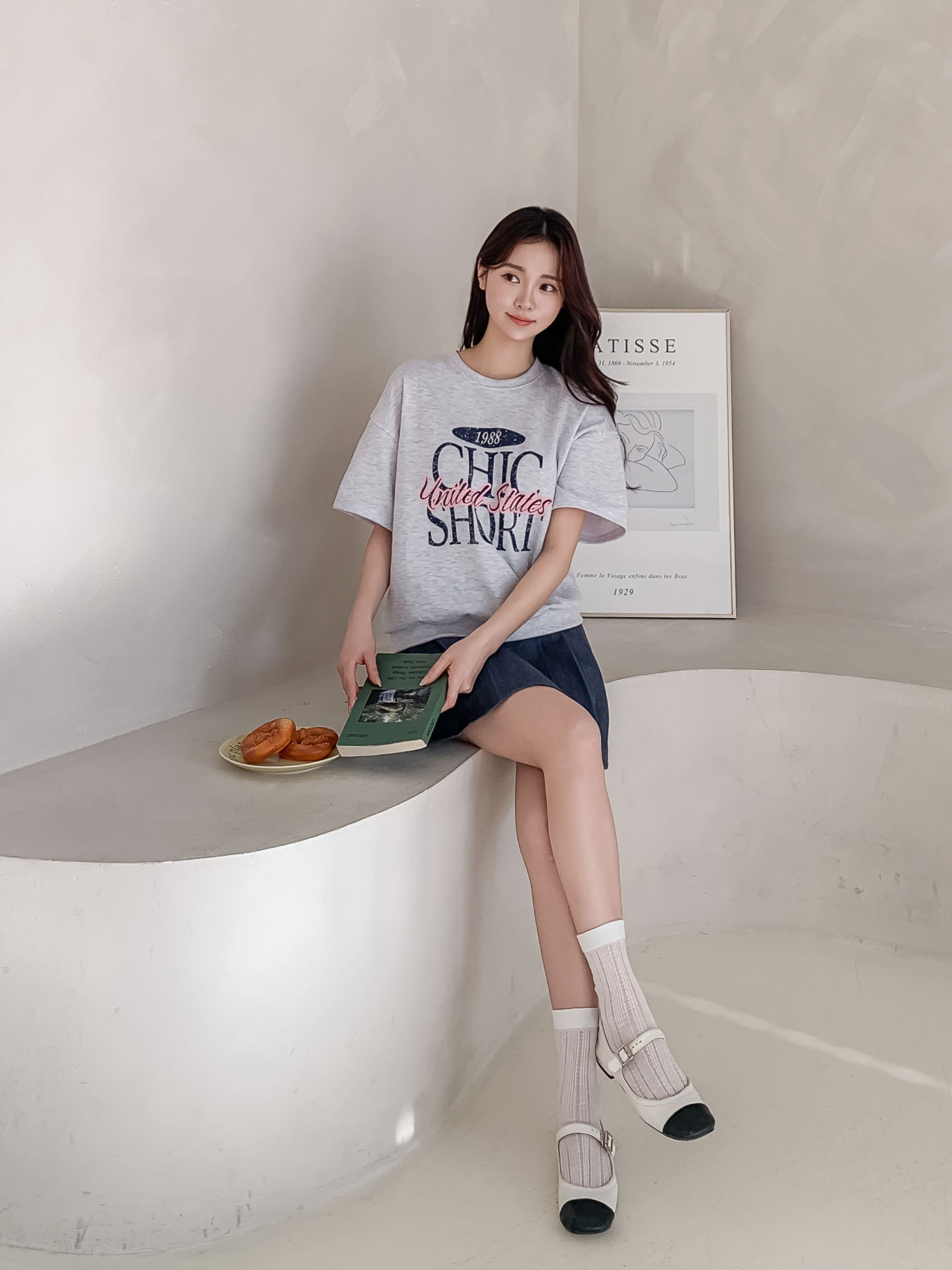 ルーズ半袖プリントスウェット | 詳細画像6