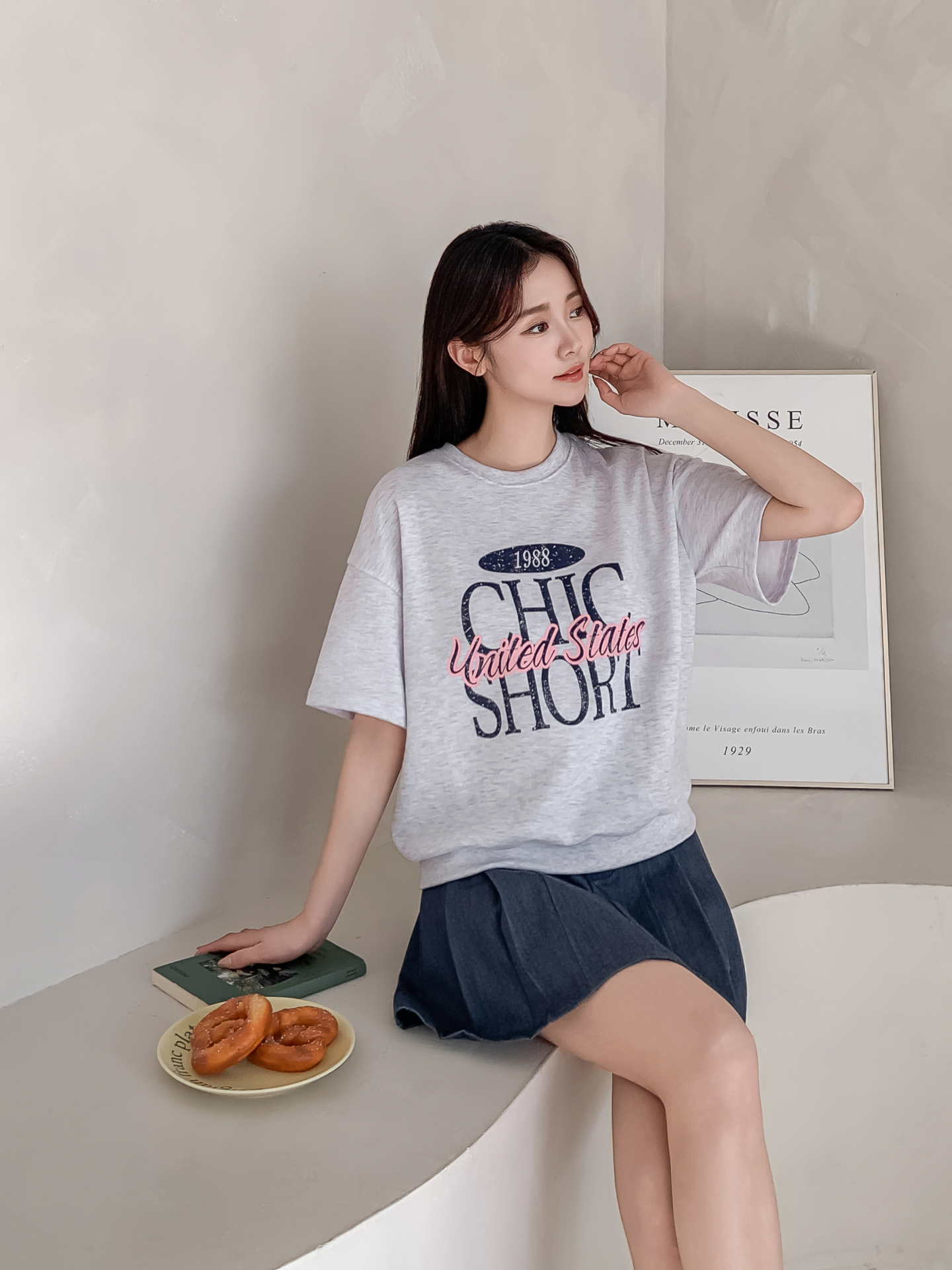 ルーズ半袖プリントスウェット | 詳細画像14