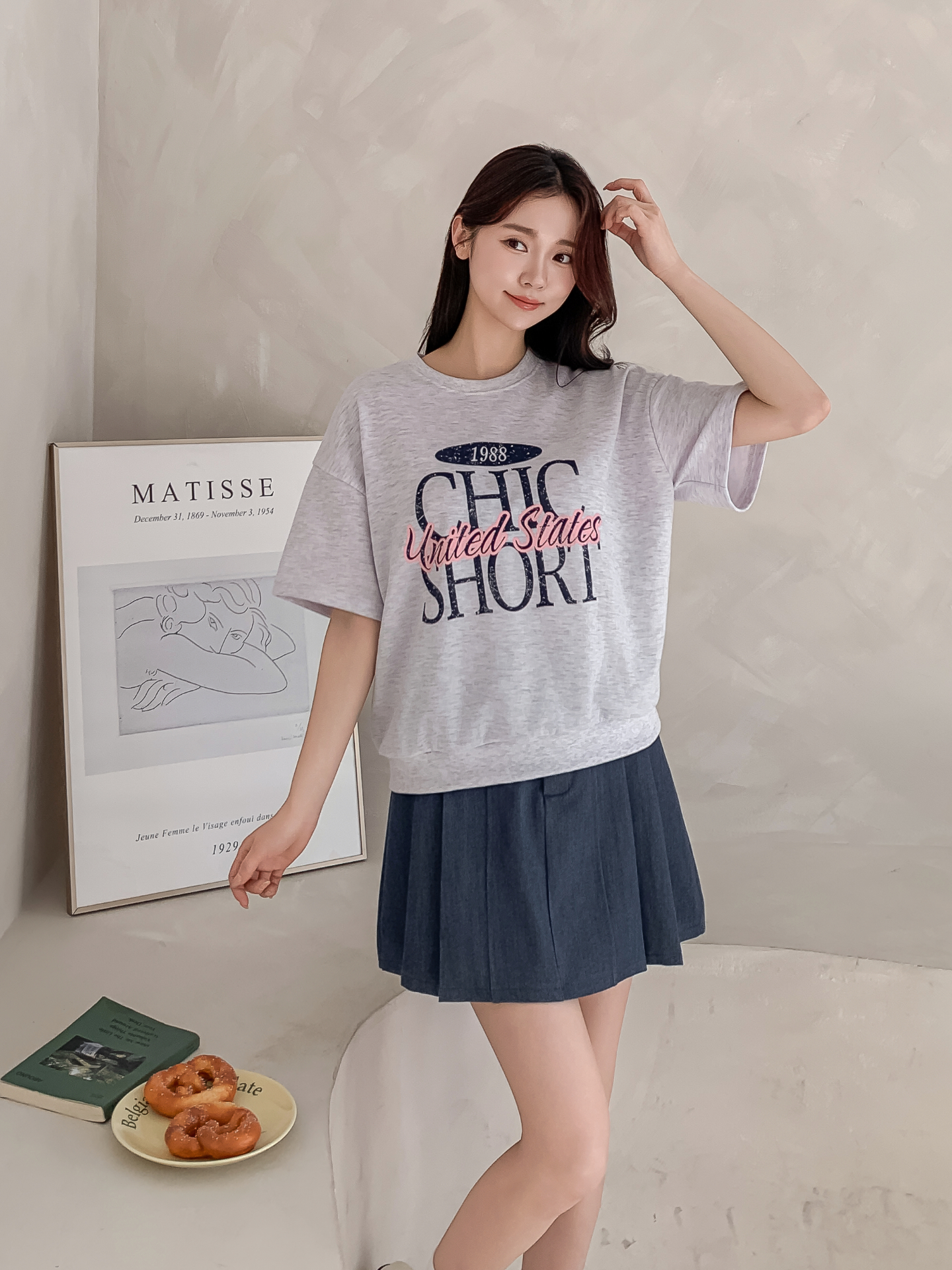 ルーズ半袖プリントスウェット | 詳細画像16