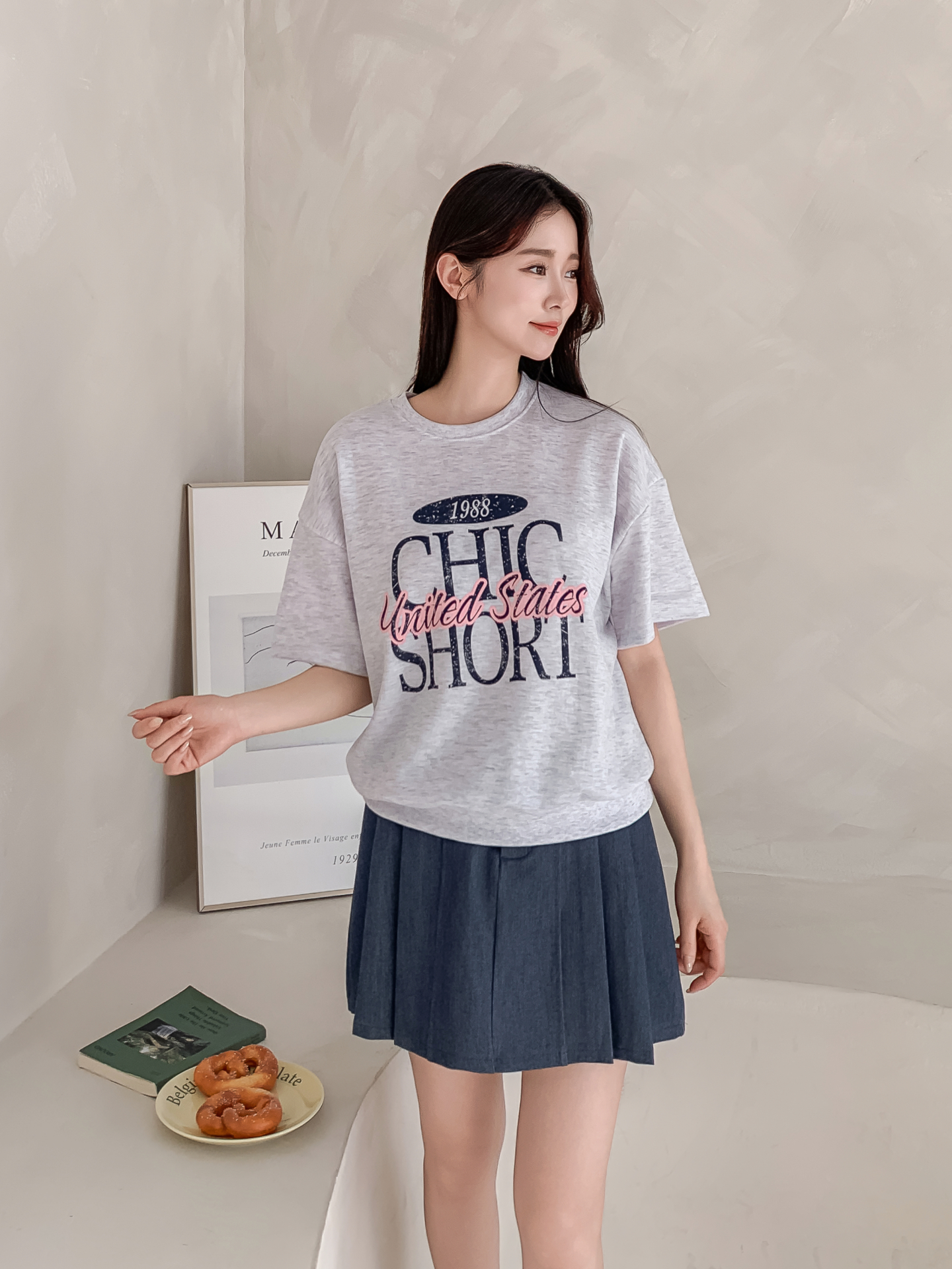 ルーズ半袖プリントスウェット | 詳細画像7