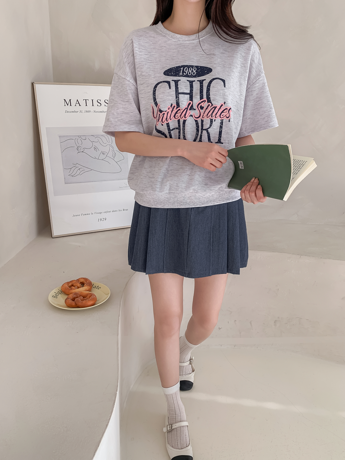 ルーズ半袖プリントスウェット | 詳細画像17