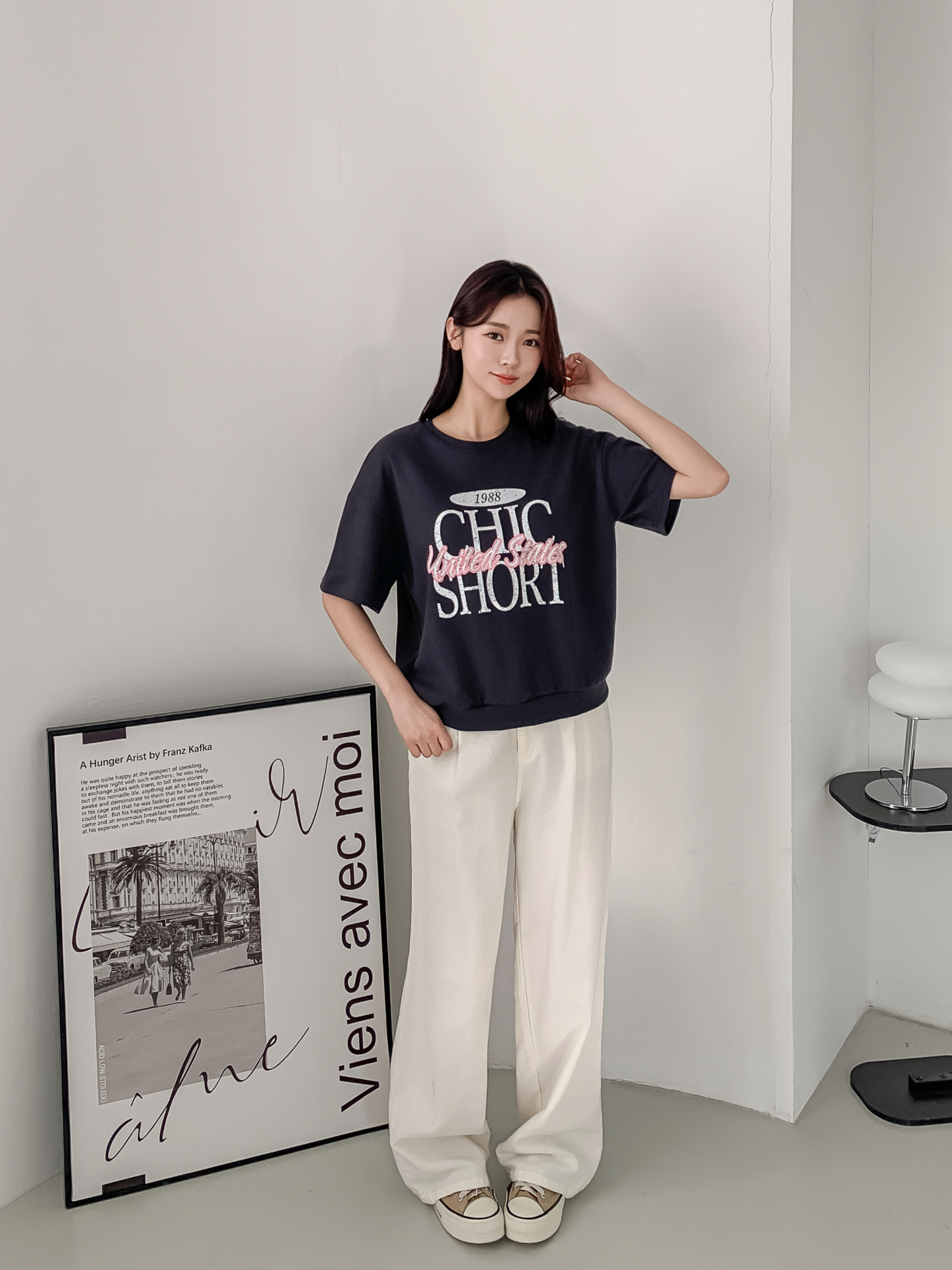 ルーズ半袖プリントスウェット | 詳細画像19