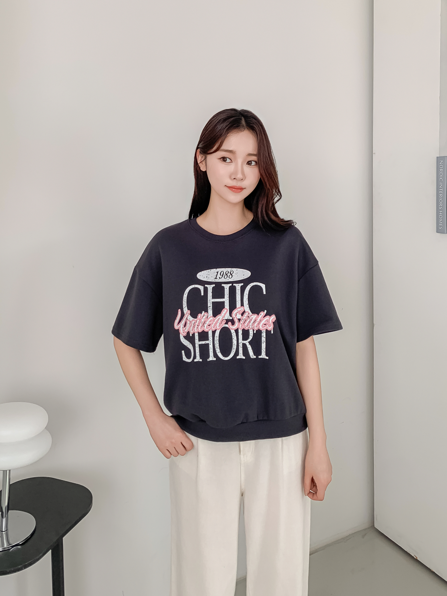 ルーズ半袖プリントスウェット | 詳細画像30