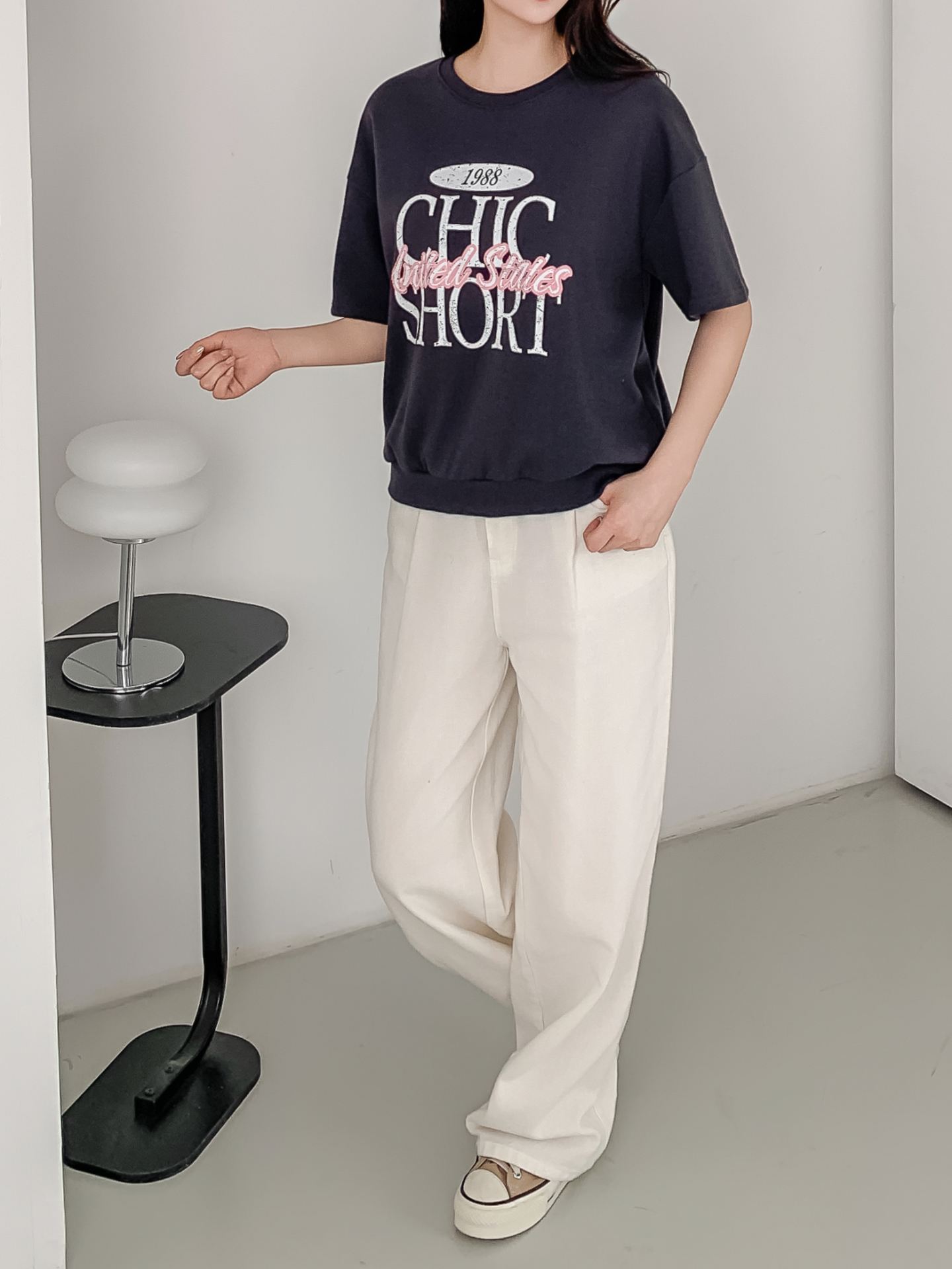 ルーズ半袖プリントスウェット | 詳細画像22