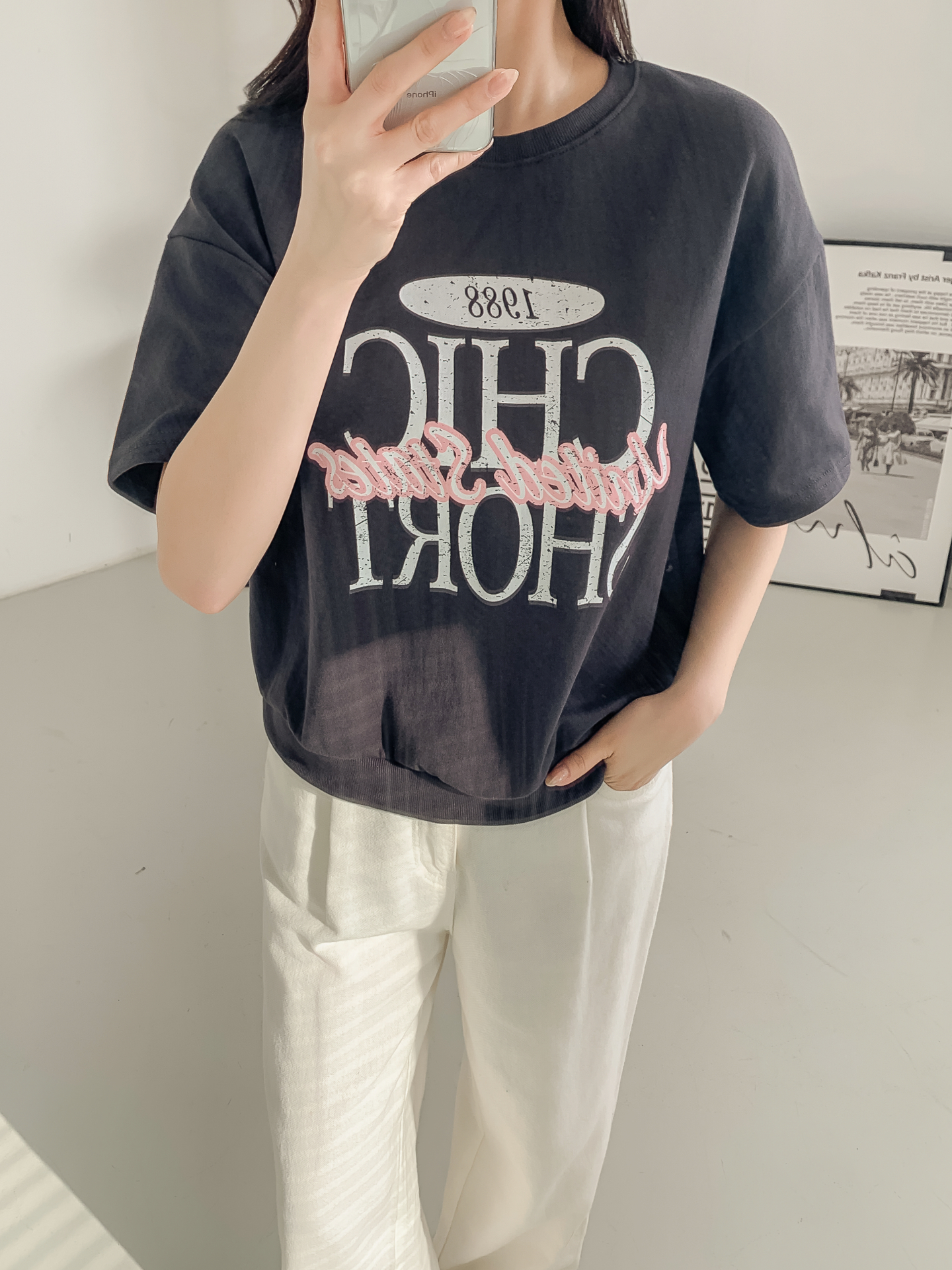 ルーズ半袖プリントスウェット | 詳細画像33