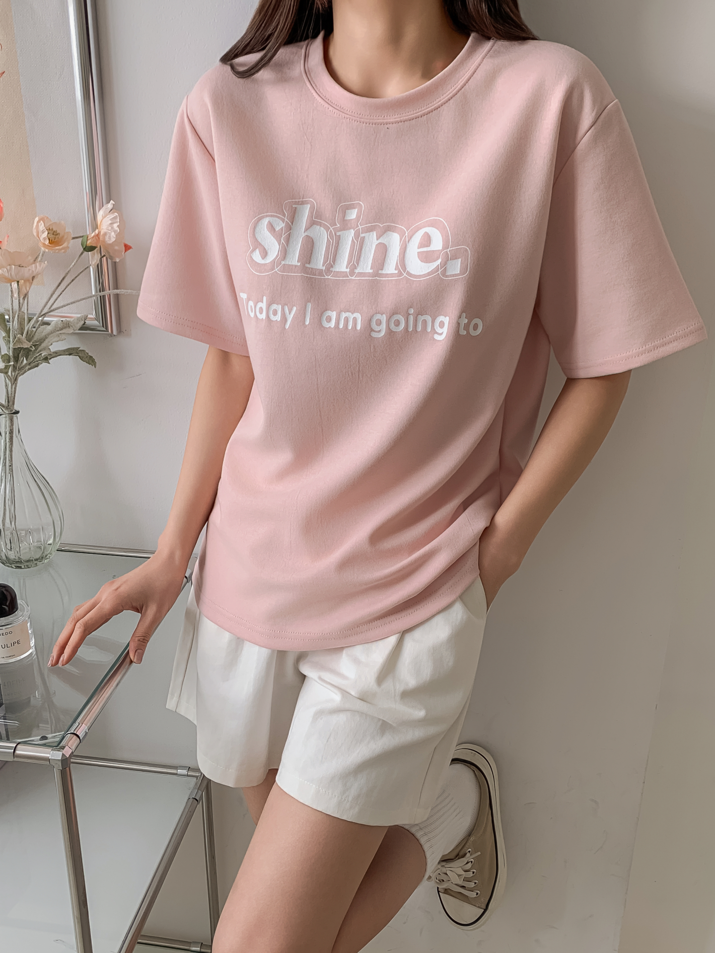 ラウンドネック半袖プリントTシャツ | 詳細画像4