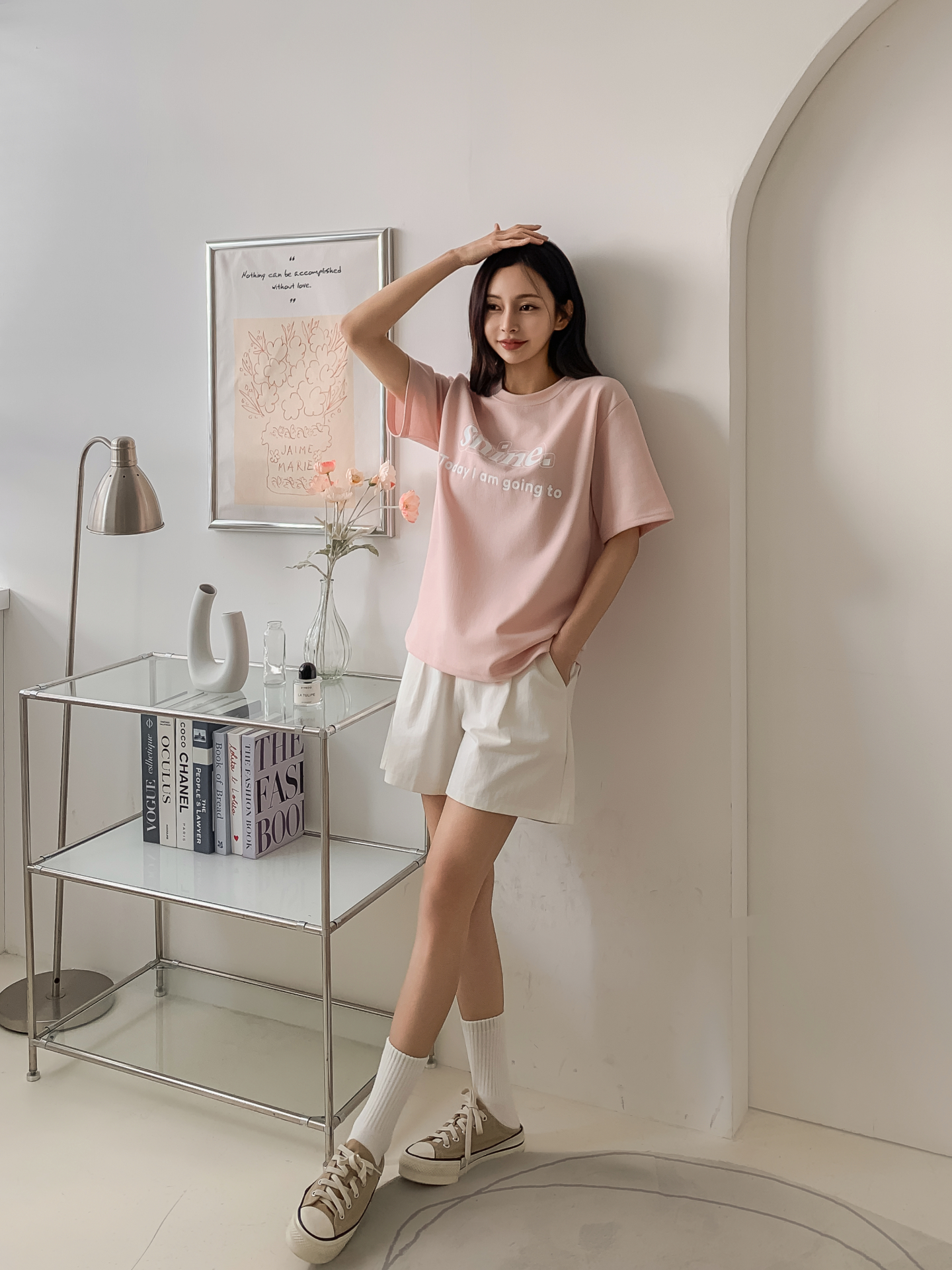 ラウンドネック半袖プリントTシャツ | 詳細画像5