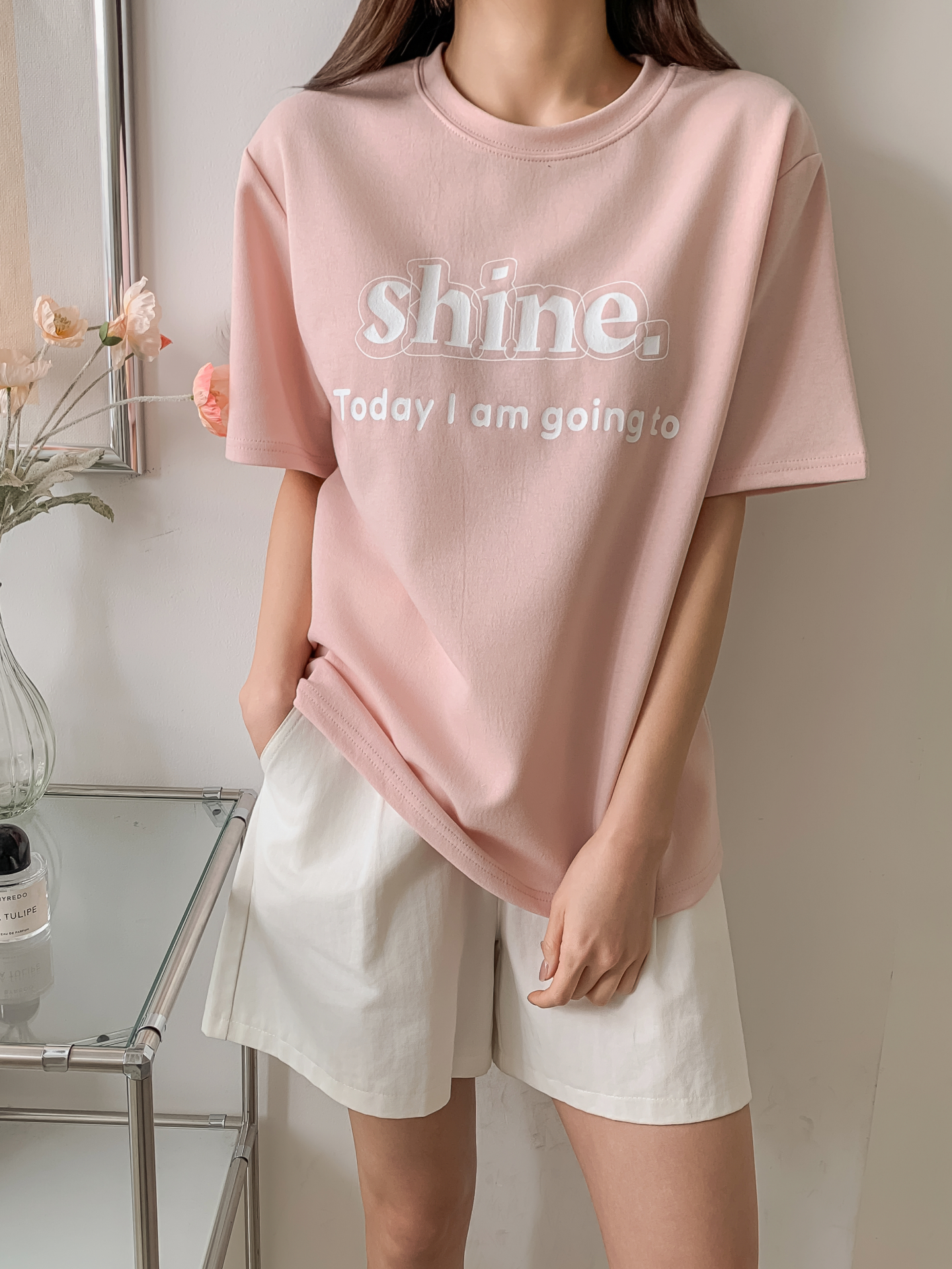 ラウンドネック半袖プリントTシャツ | 詳細画像7