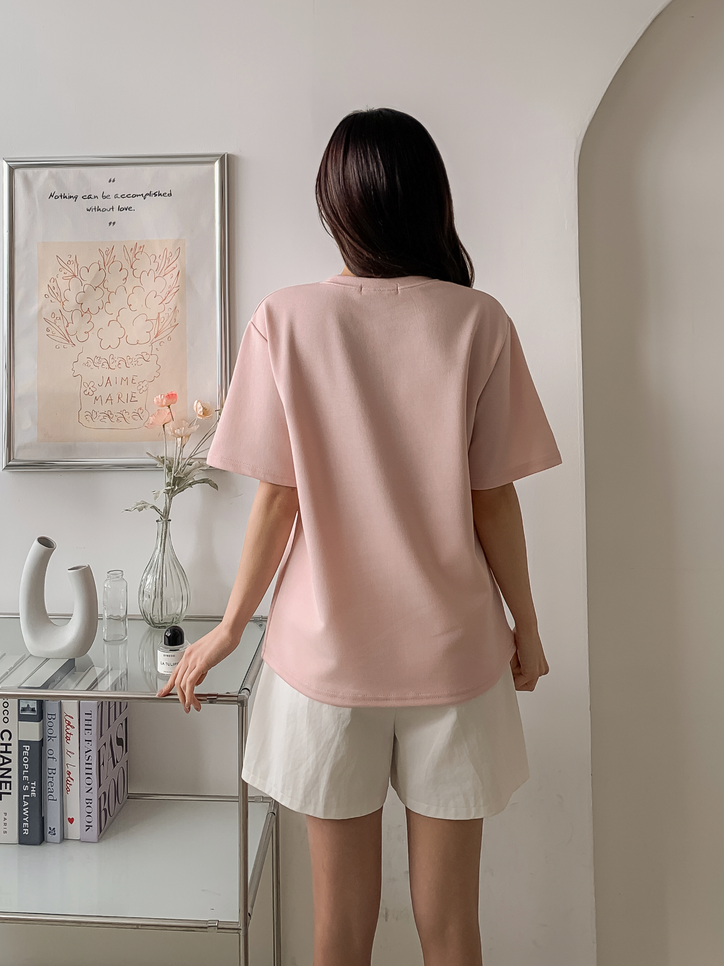 ラウンドネック半袖プリントTシャツ | 詳細画像8