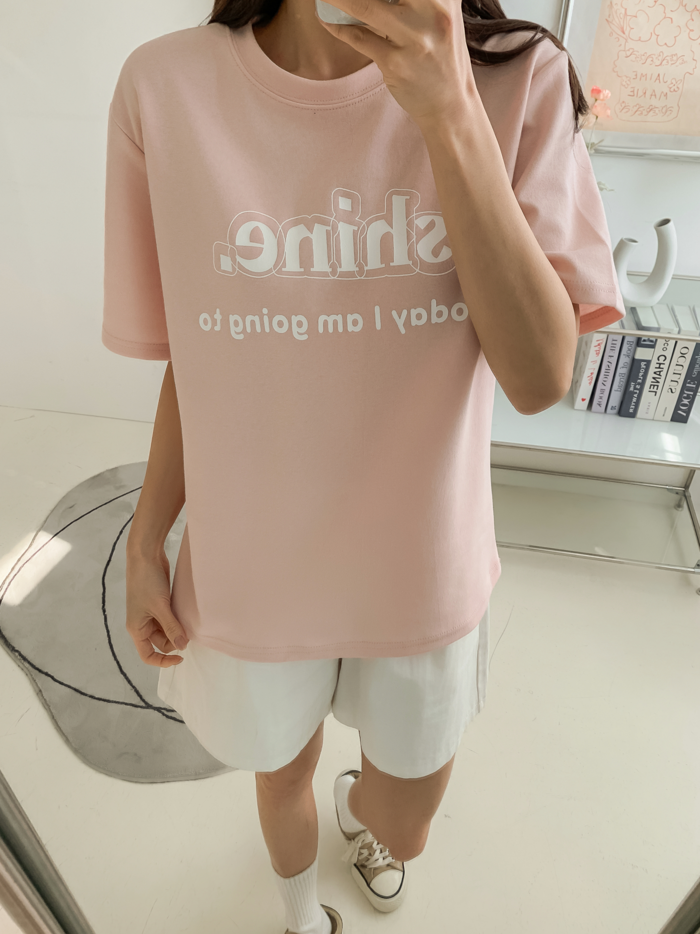 ラウンドネック半袖プリントTシャツ | 詳細画像20