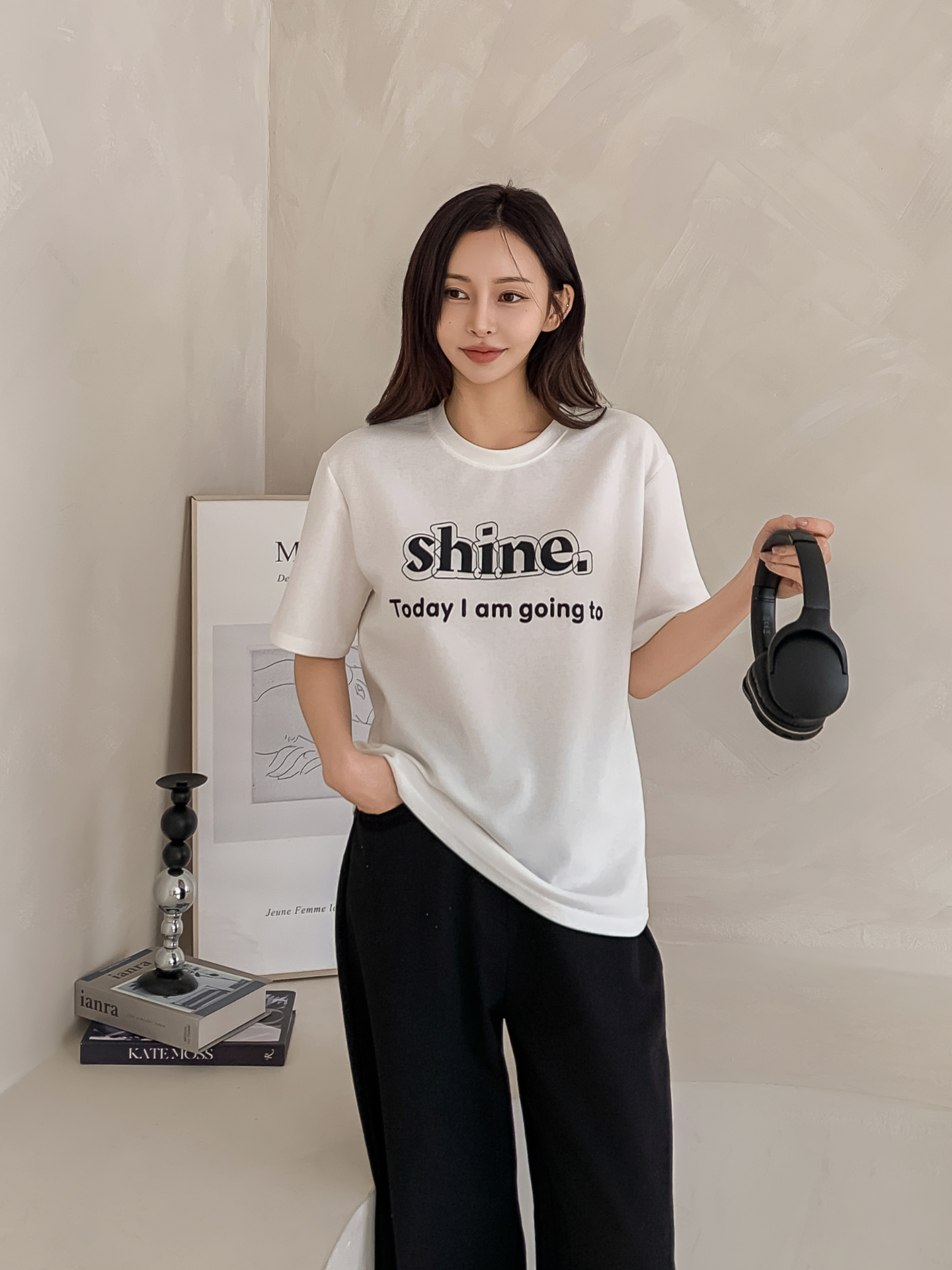 ラウンドネック半袖プリントTシャツ | 詳細画像22