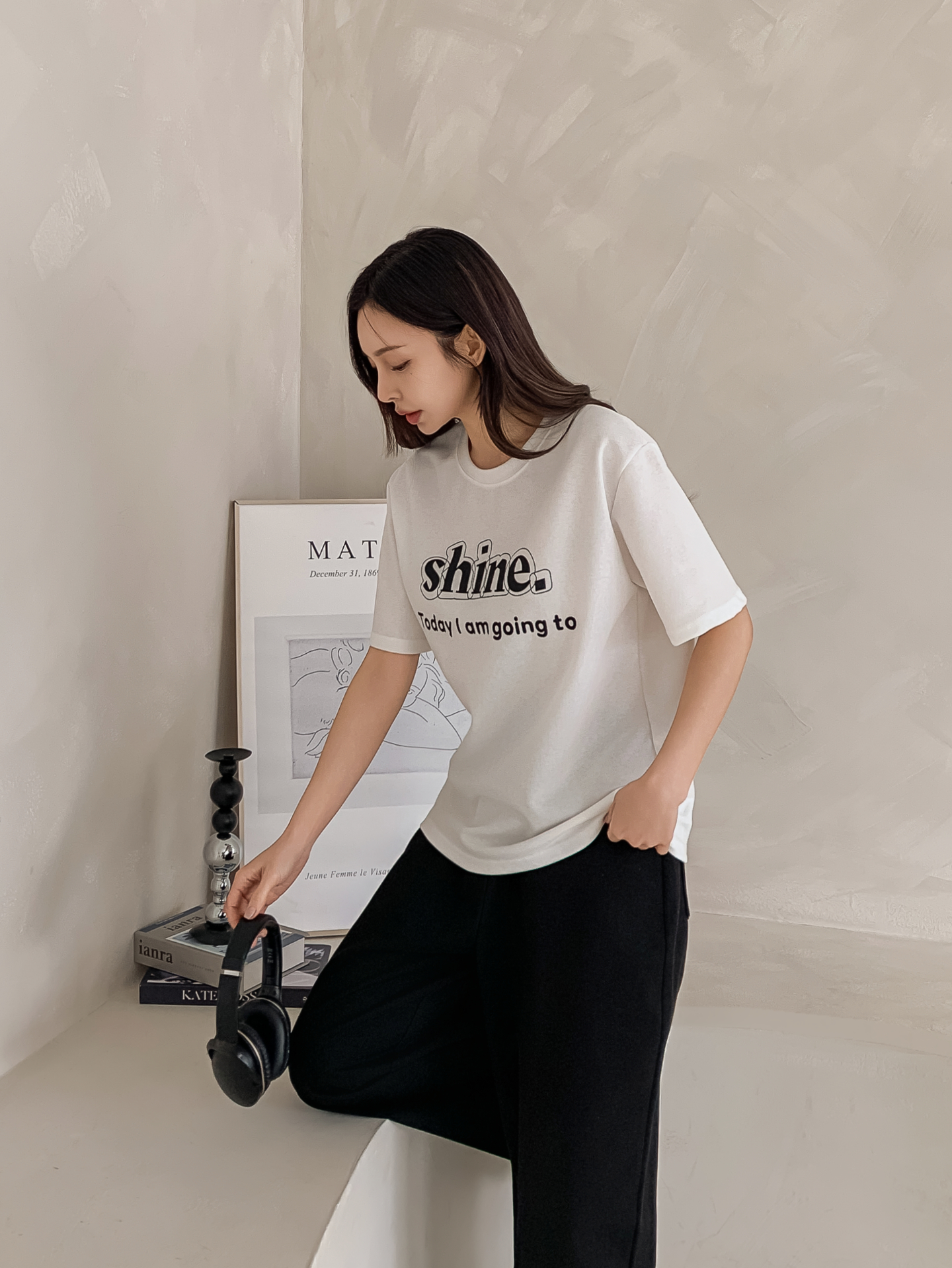 ラウンドネック半袖プリントTシャツ | 詳細画像23