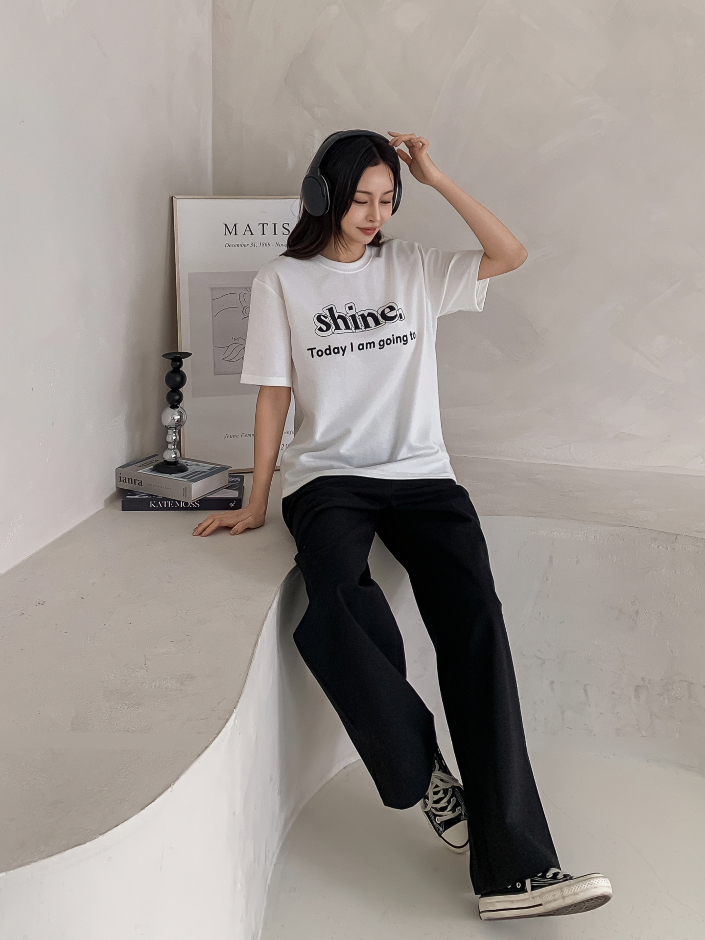 ラウンドネック半袖プリントTシャツ | 詳細画像25