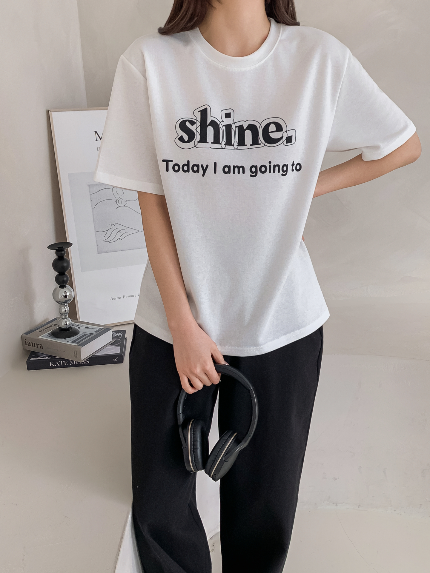 ラウンドネック半袖プリントTシャツ | 詳細画像32