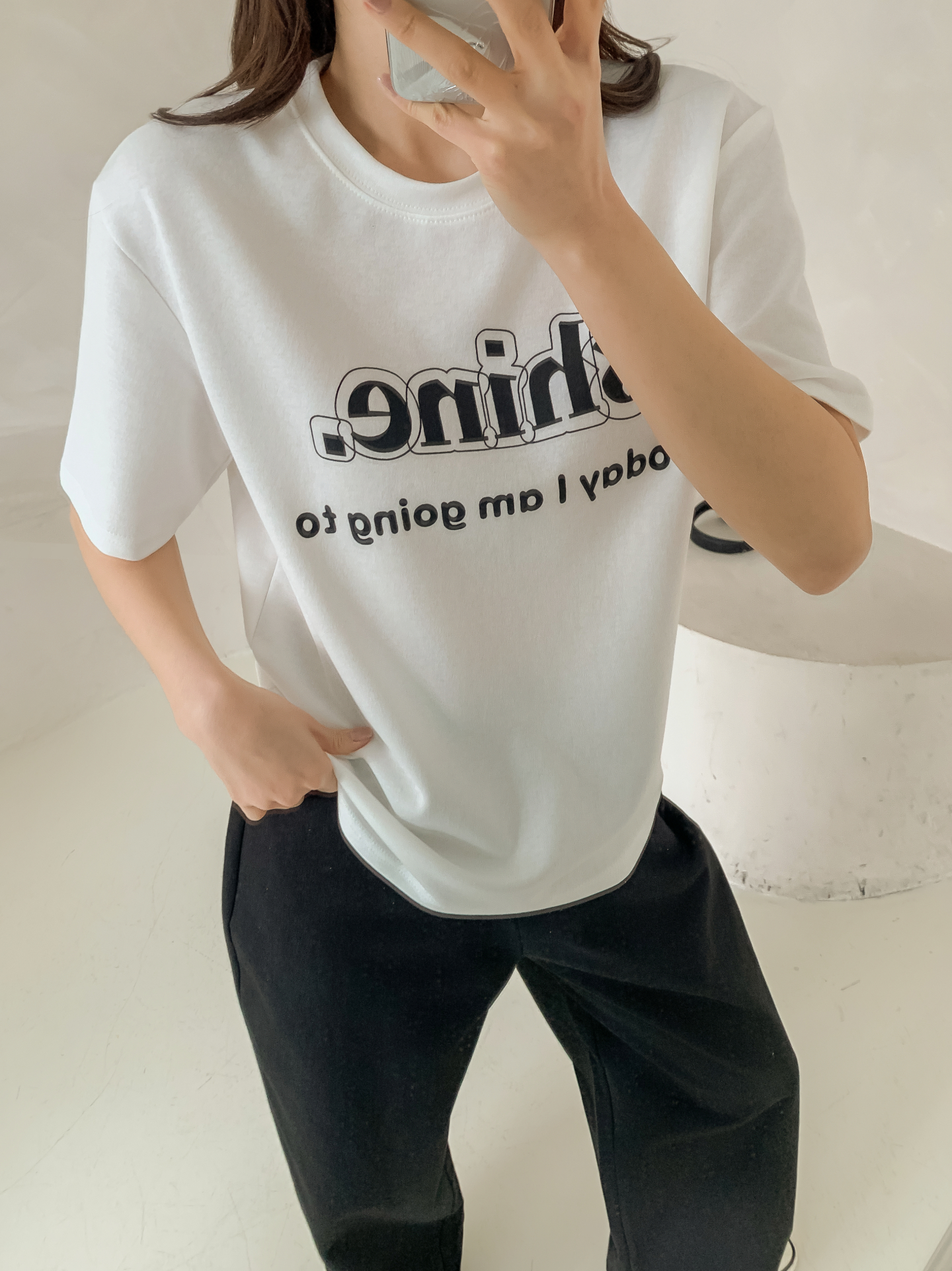 ラウンドネック半袖プリントTシャツ | 詳細画像35