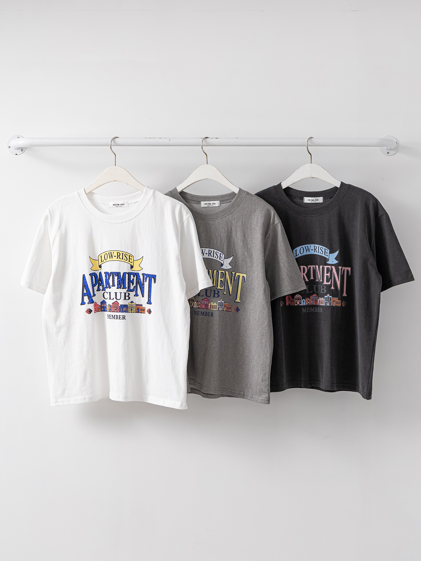 ラウンドネック半袖ハーフプリントTシャツ | 詳細画像37