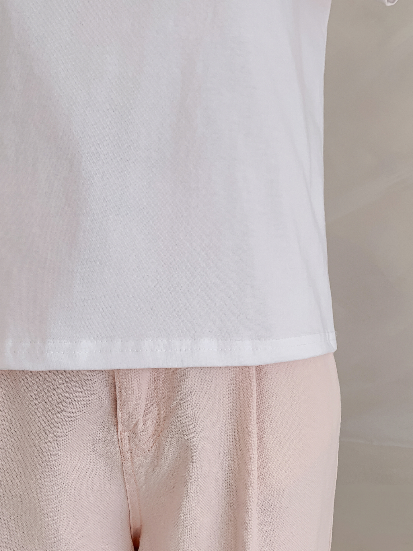 コットンラウンドネックベーシック半袖刺繍Tシャツ | 詳細画像30