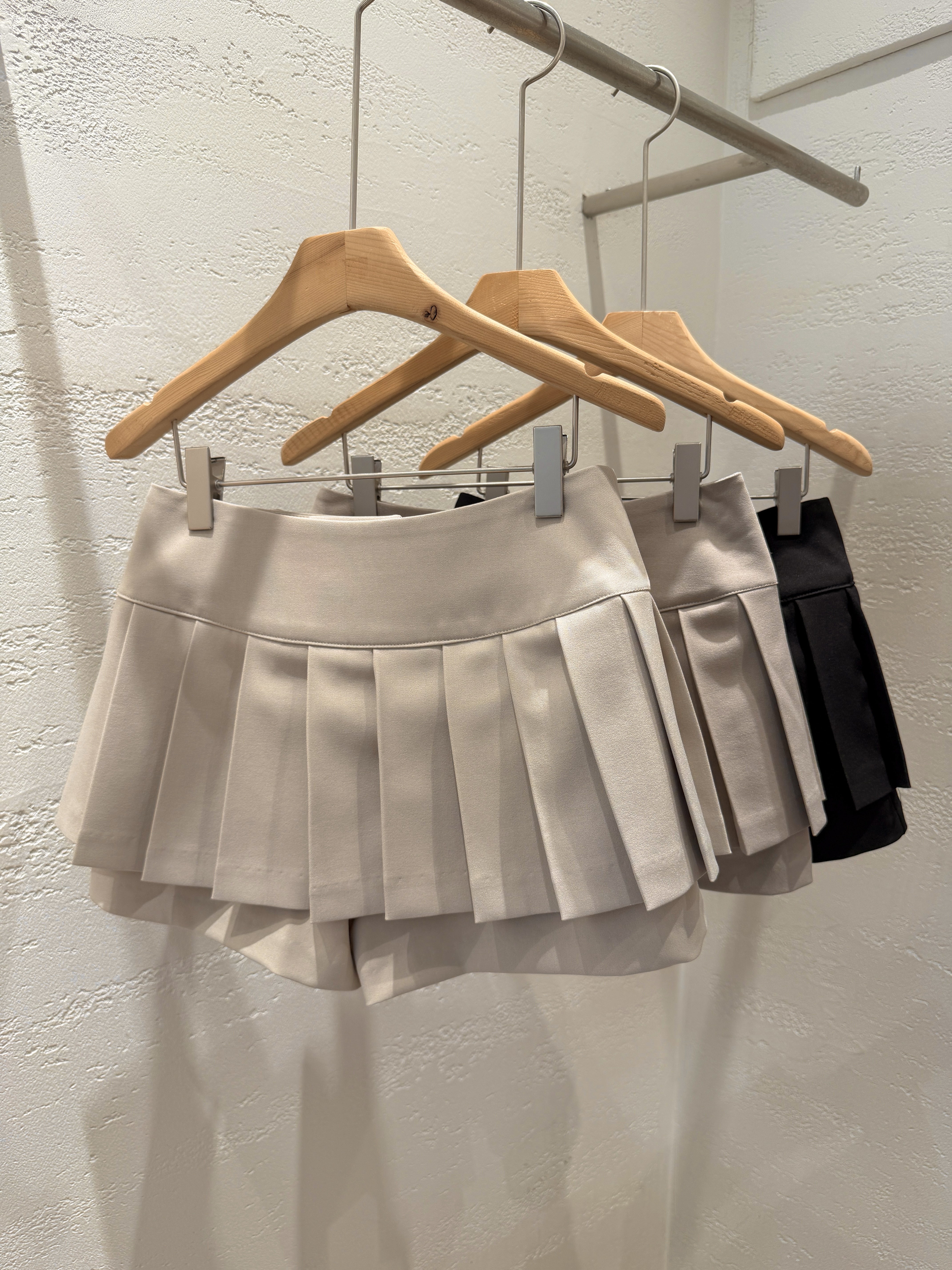 ラッププリーツスナップボタン無地スカートパンツ | 詳細画像22