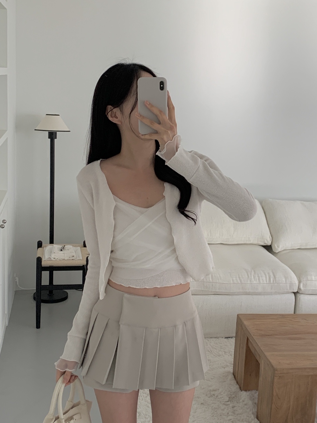 ラッププリーツスナップボタン無地スカートパンツ | 詳細画像18