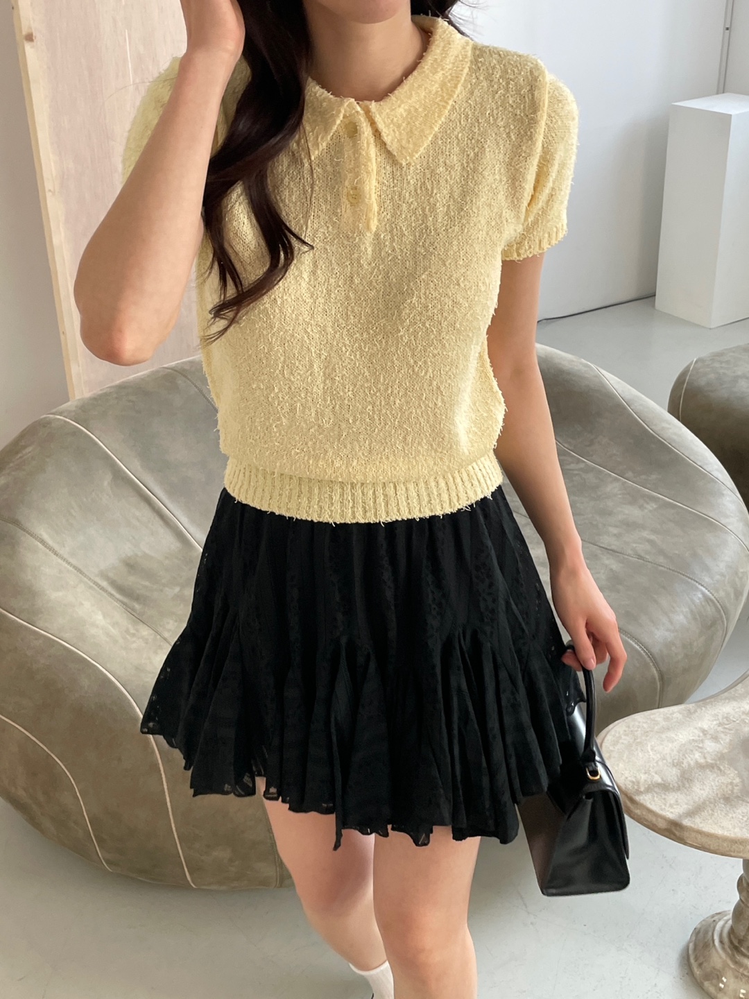 カラーベーシック半袖ニット | 詳細画像8