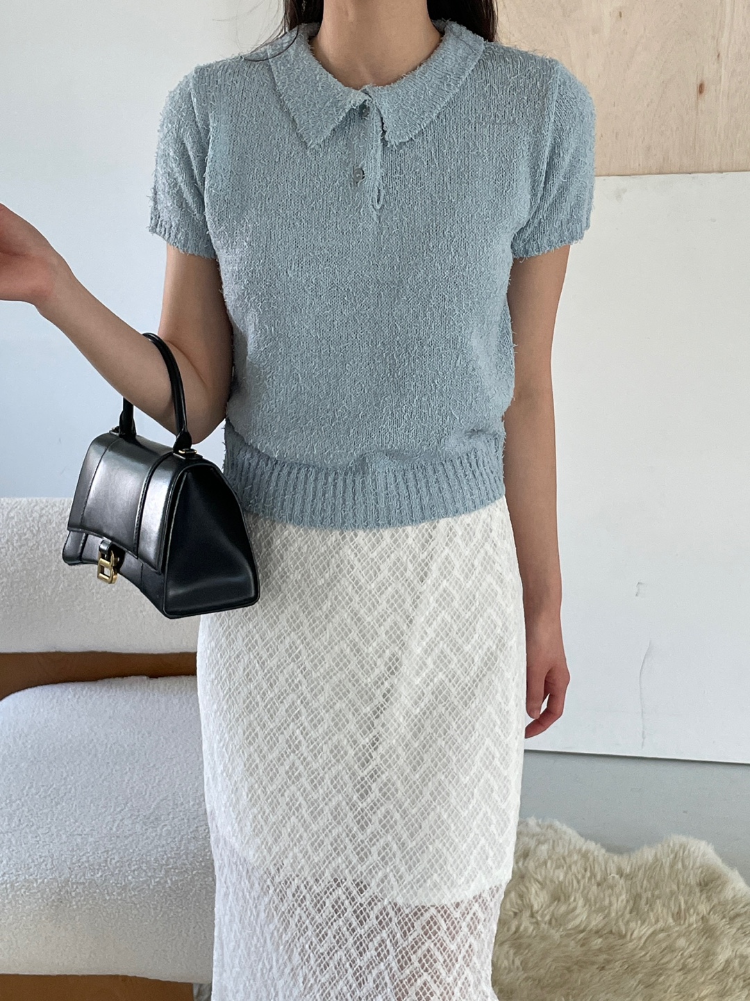 カラーベーシック半袖ニット | 詳細画像10