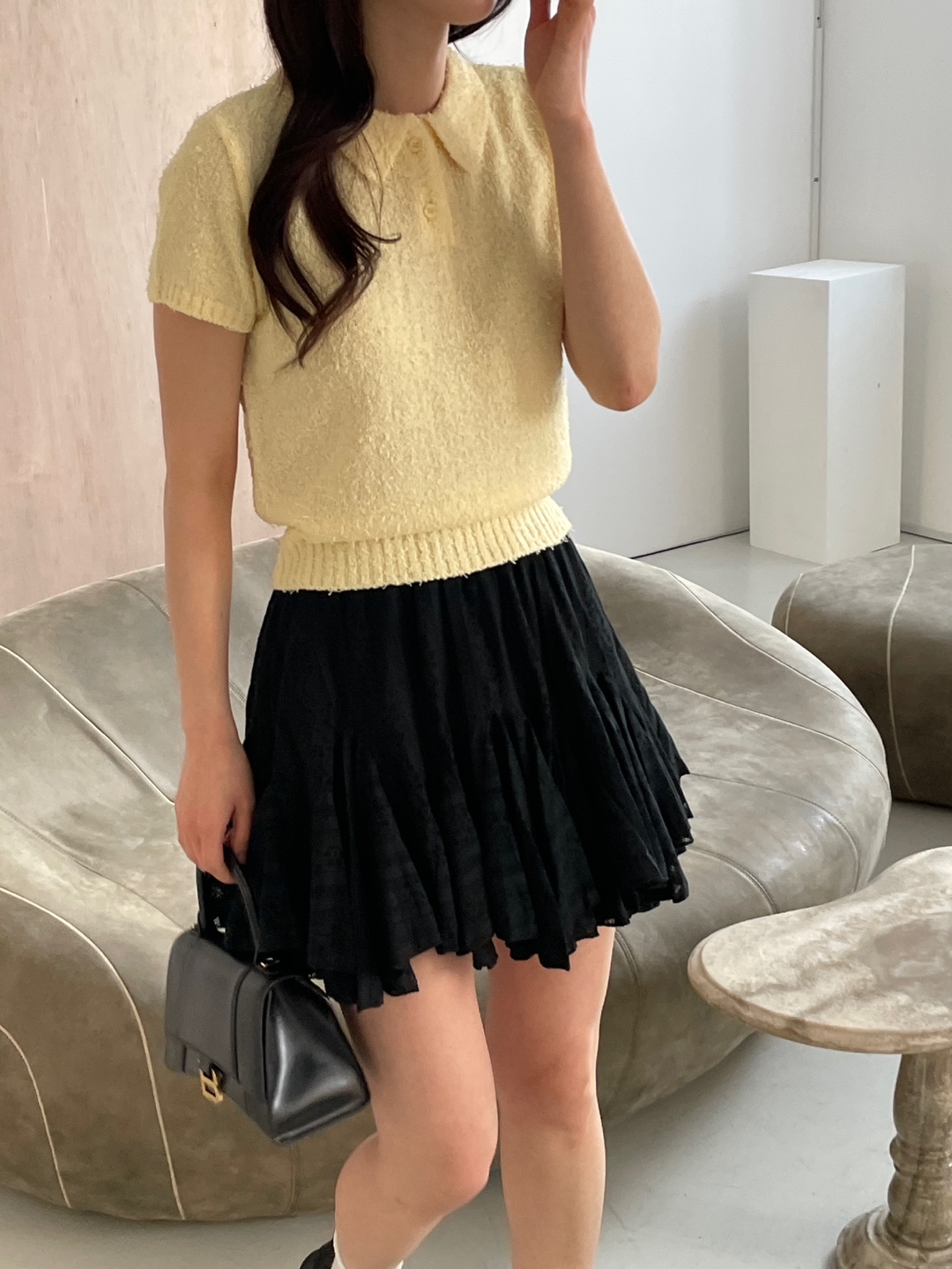 カラーベーシック半袖ニット | 詳細画像5