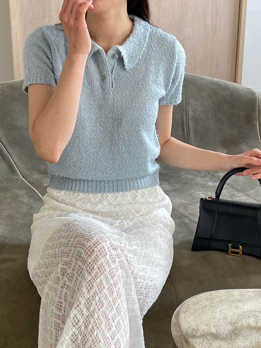 カラーベーシック半袖ニット | 詳細画像11