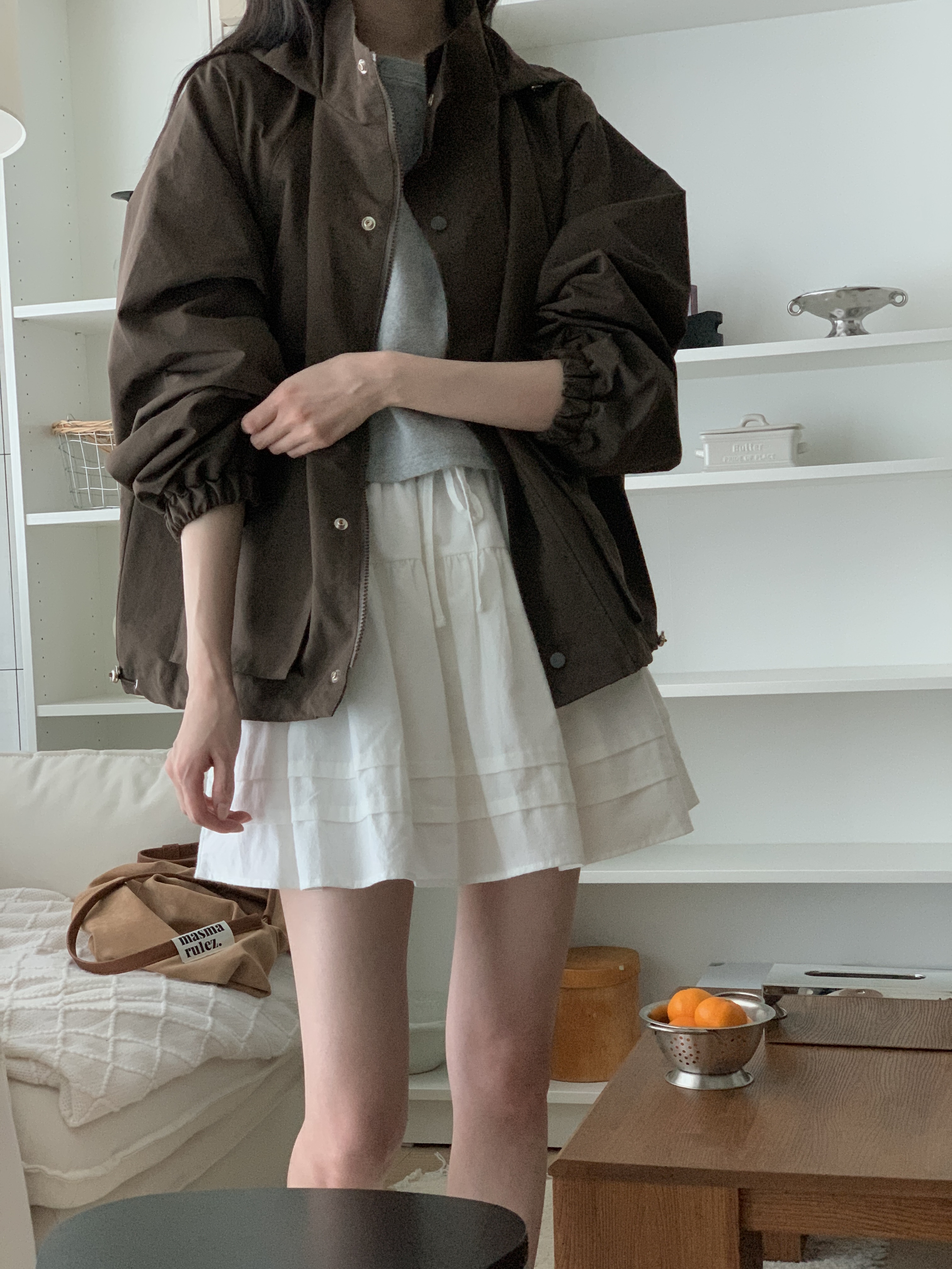 ジップアップポケットショート長袖ジャンパー | 詳細画像6