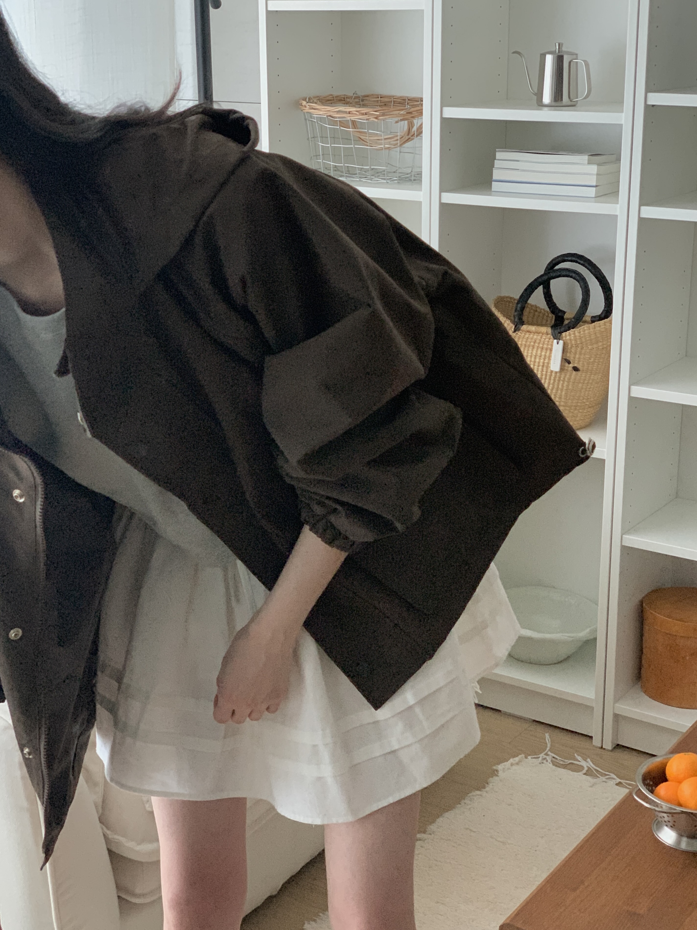 ジップアップポケットショート長袖ジャンパー | 詳細画像7