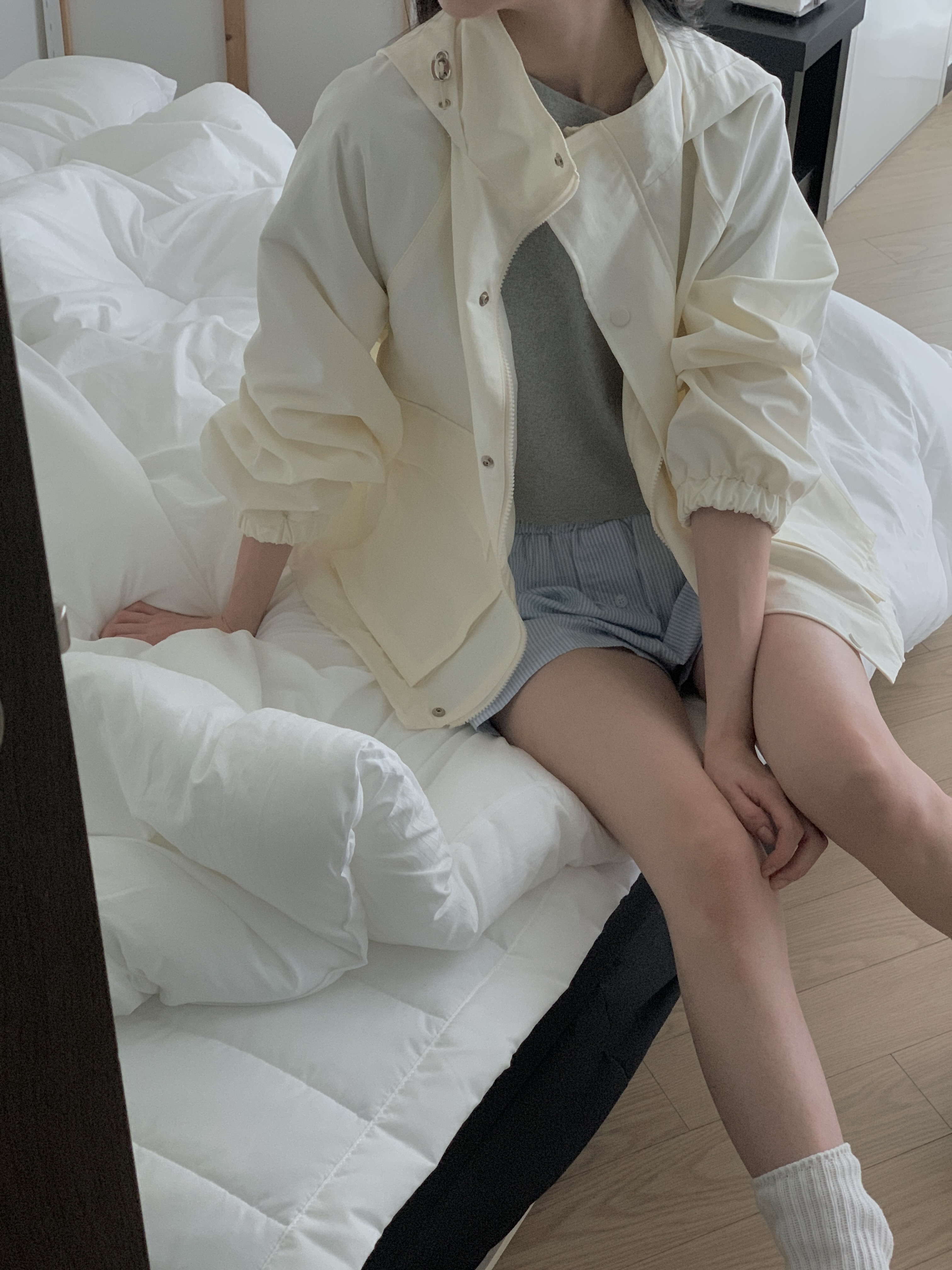 ジップアップポケットショート長袖ジャンパー | 詳細画像9