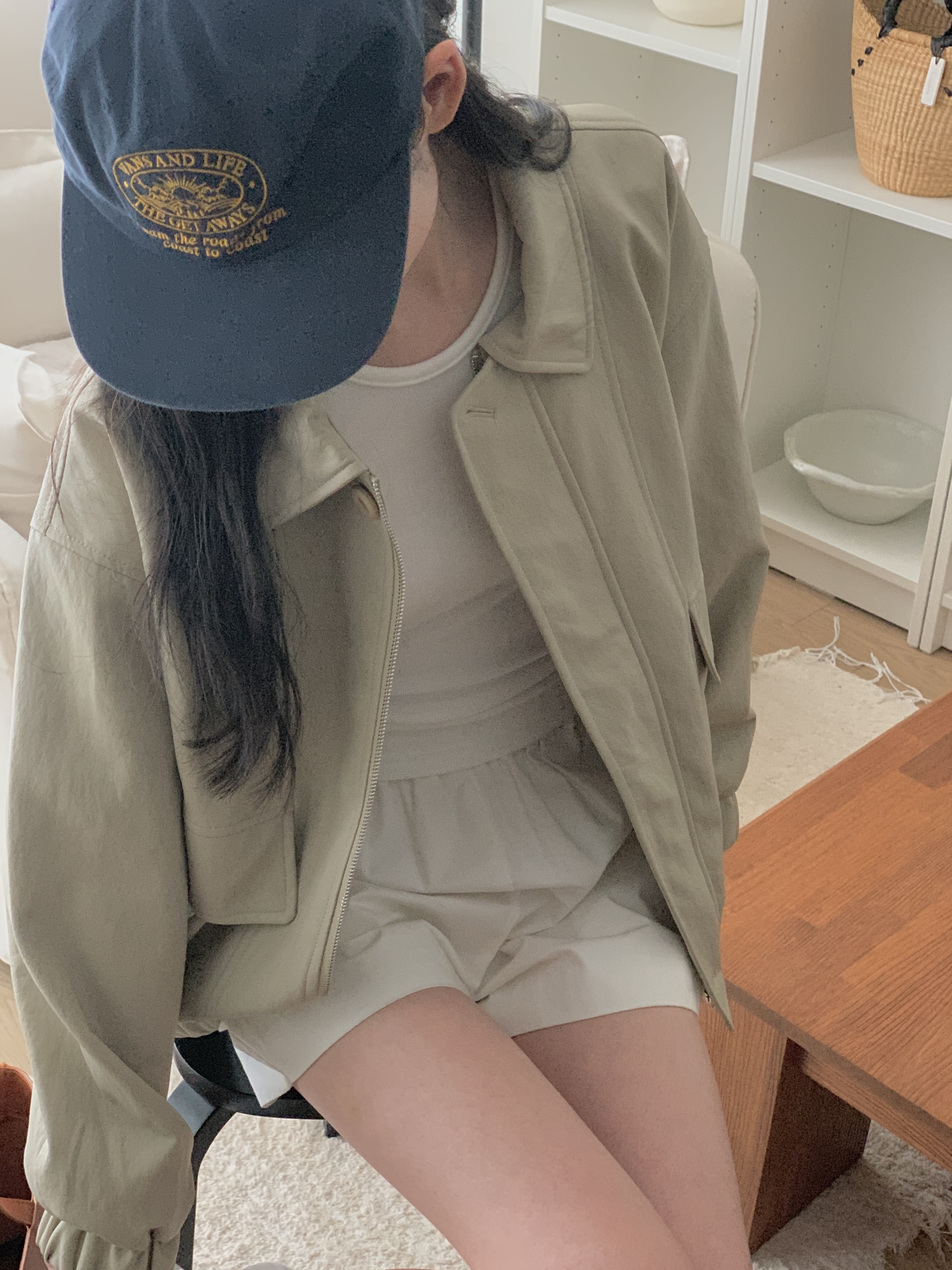 ジップアップカラーポケットショート長袖ジャンパー | 詳細画像9