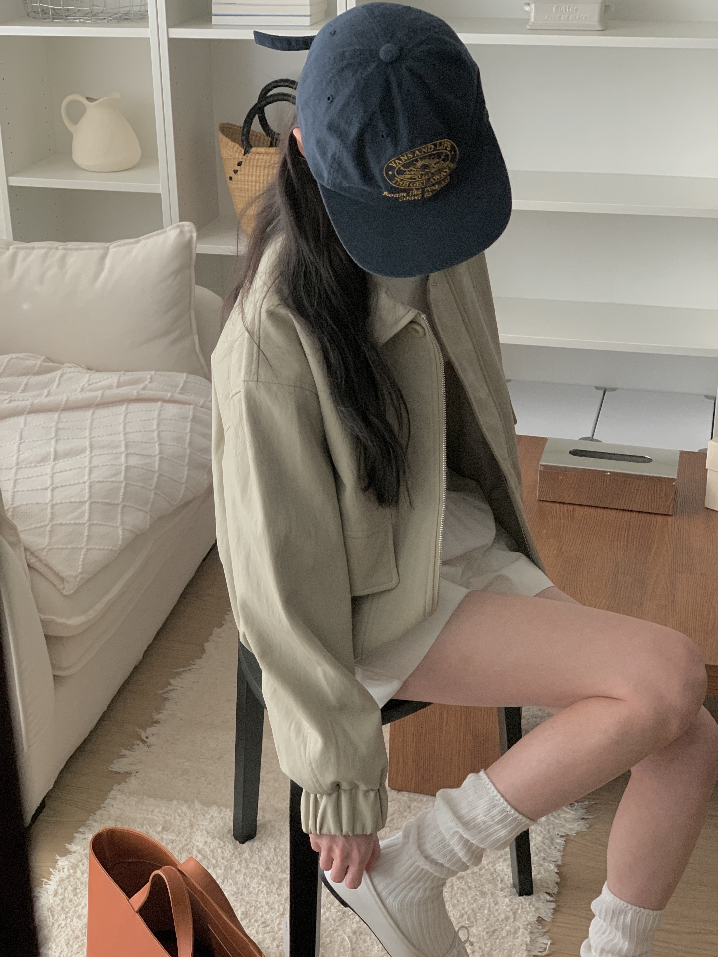 ジップアップカラーポケットショート長袖ジャンパー | 詳細画像11