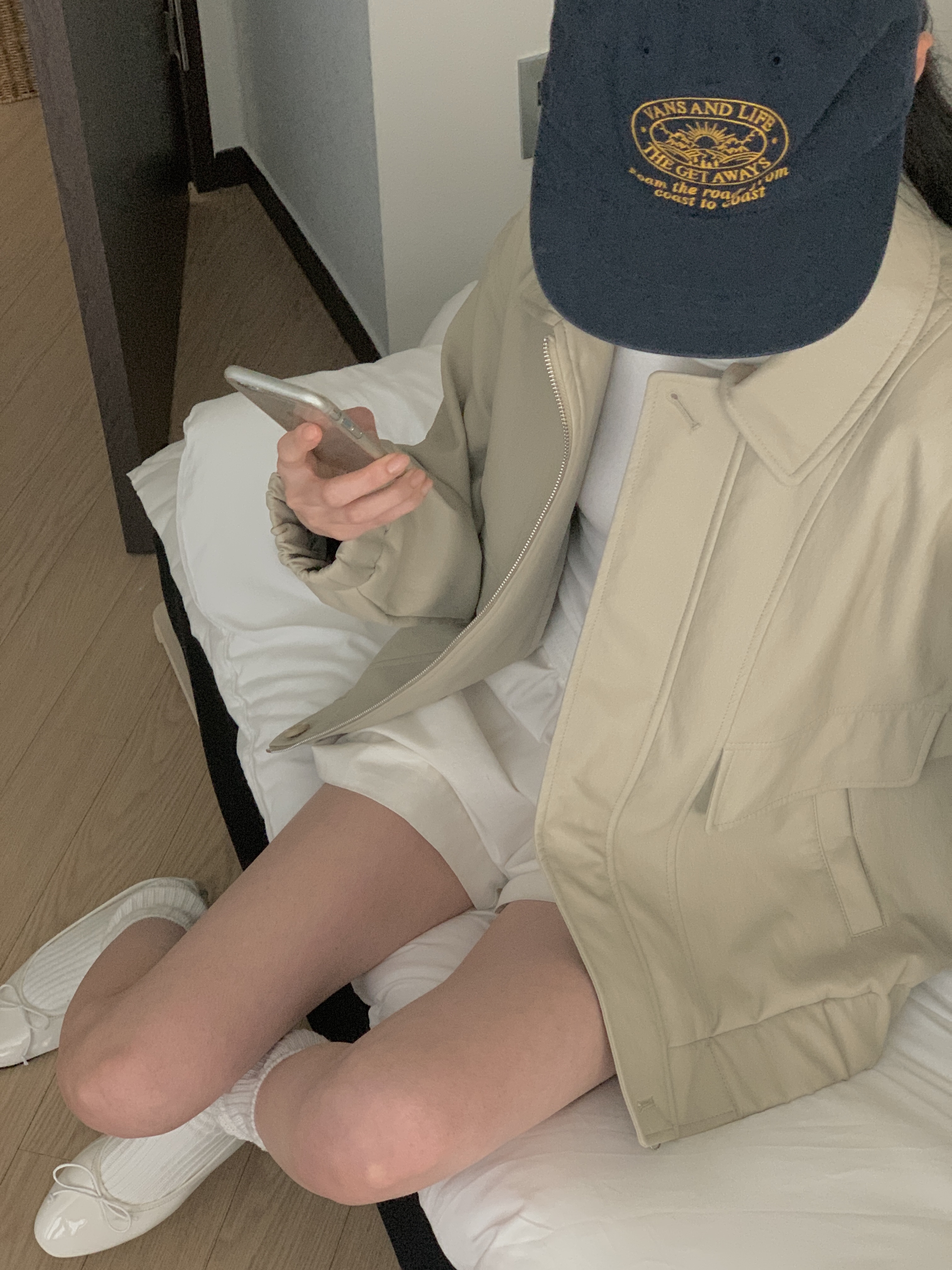 ジップアップカラーポケットショート長袖ジャンパー | 詳細画像15