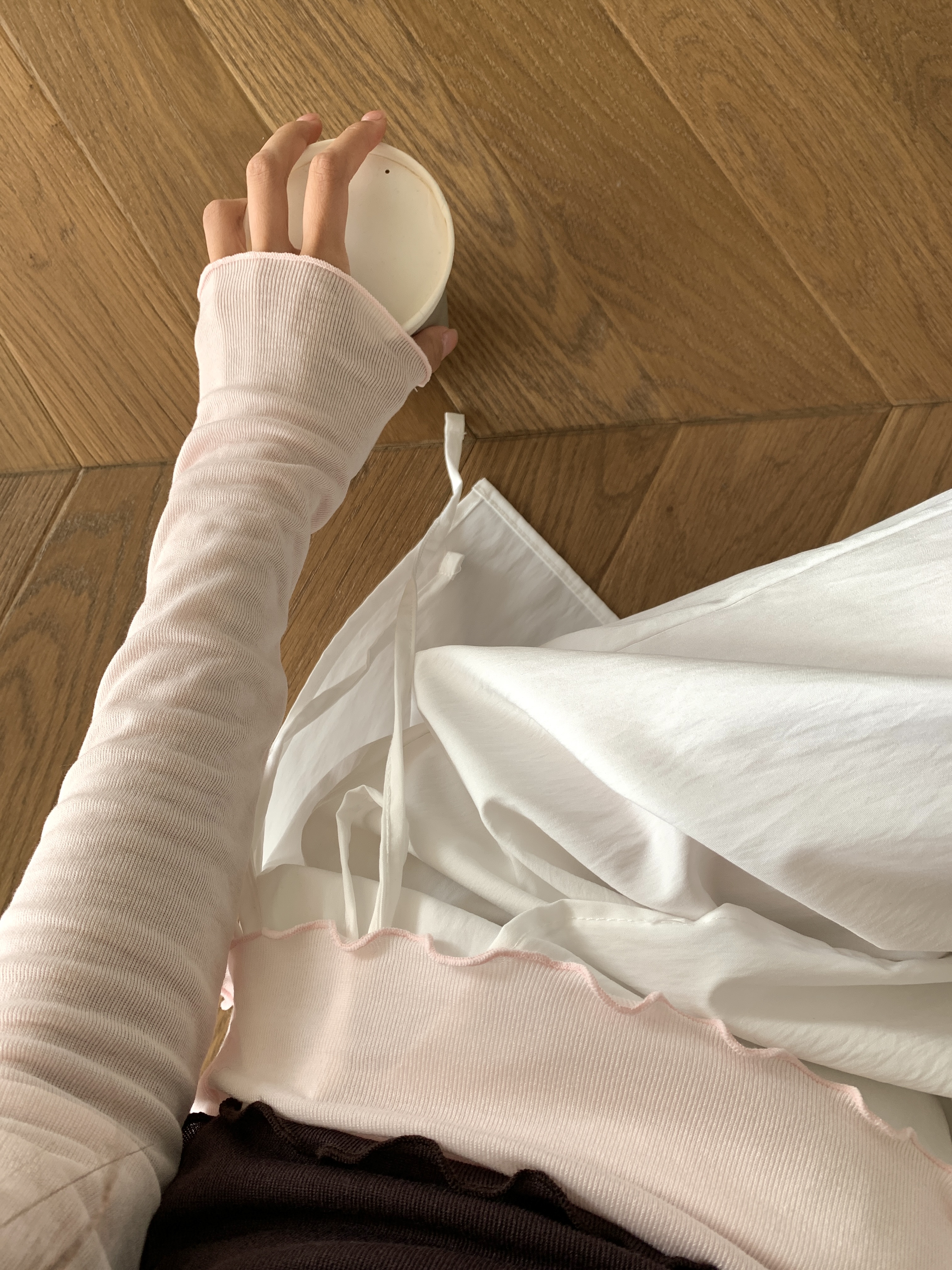 配色ホルターネックスリムレイヤード風長袖Tシャツ | 詳細画像15