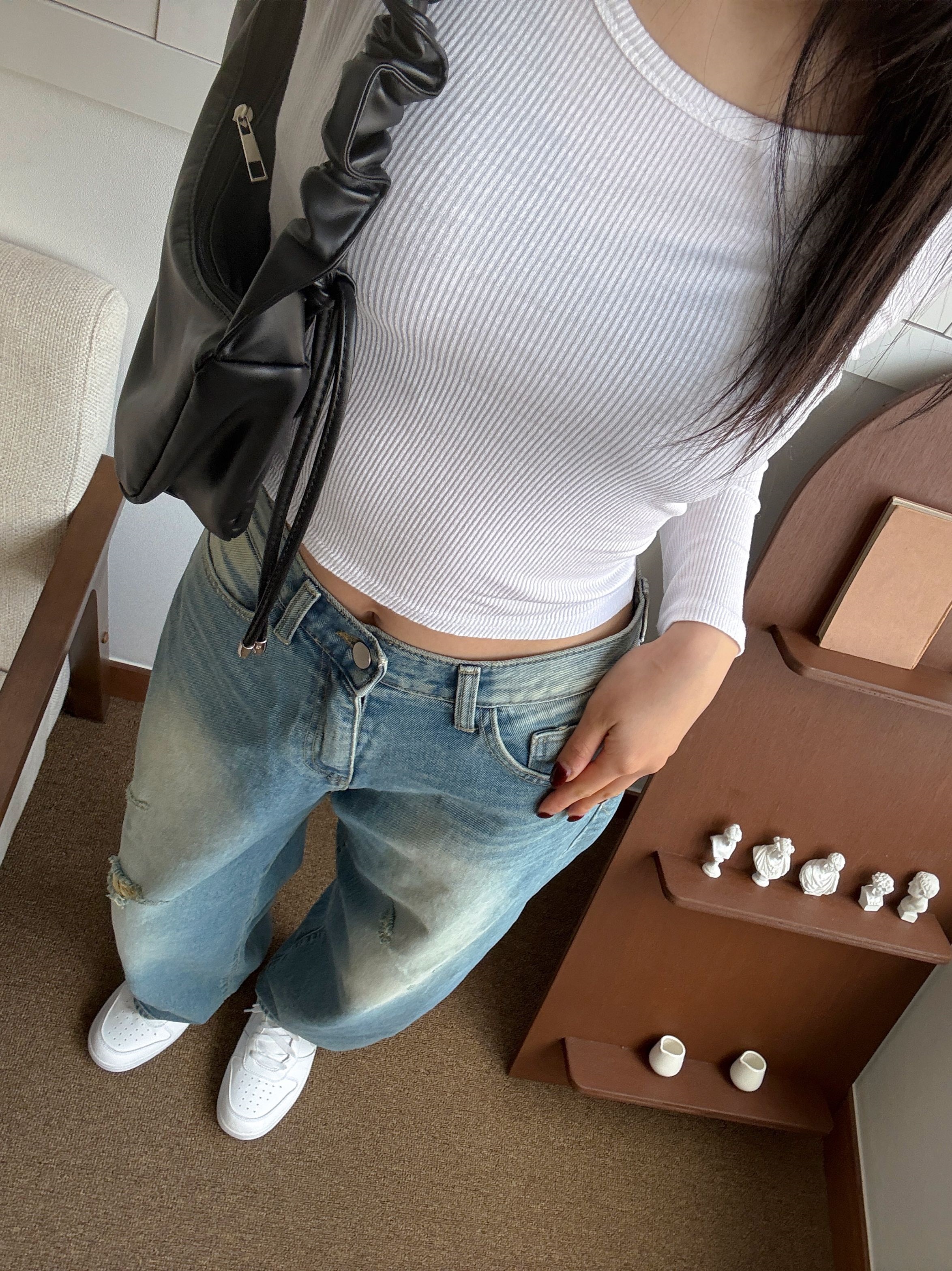 ウォッシングダメージワイドデニムパンツ | 詳細画像7