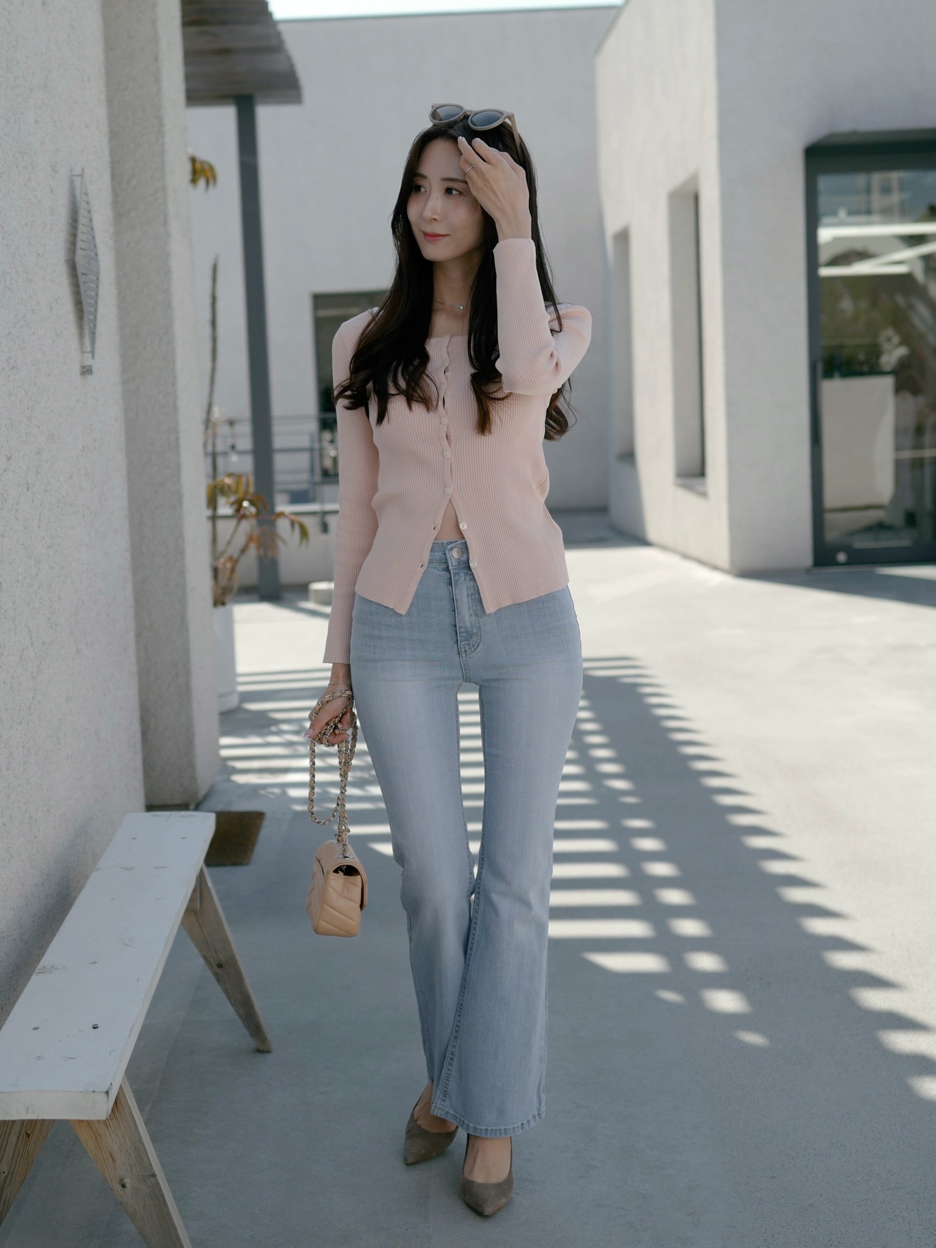 長袖リブカーディガン | 詳細画像6