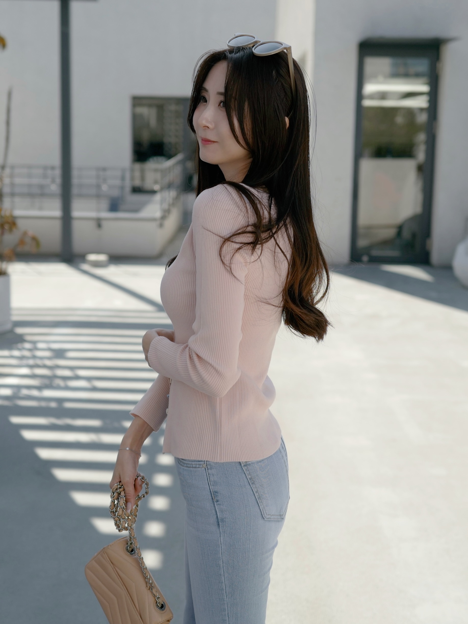 長袖リブカーディガン | 詳細画像7